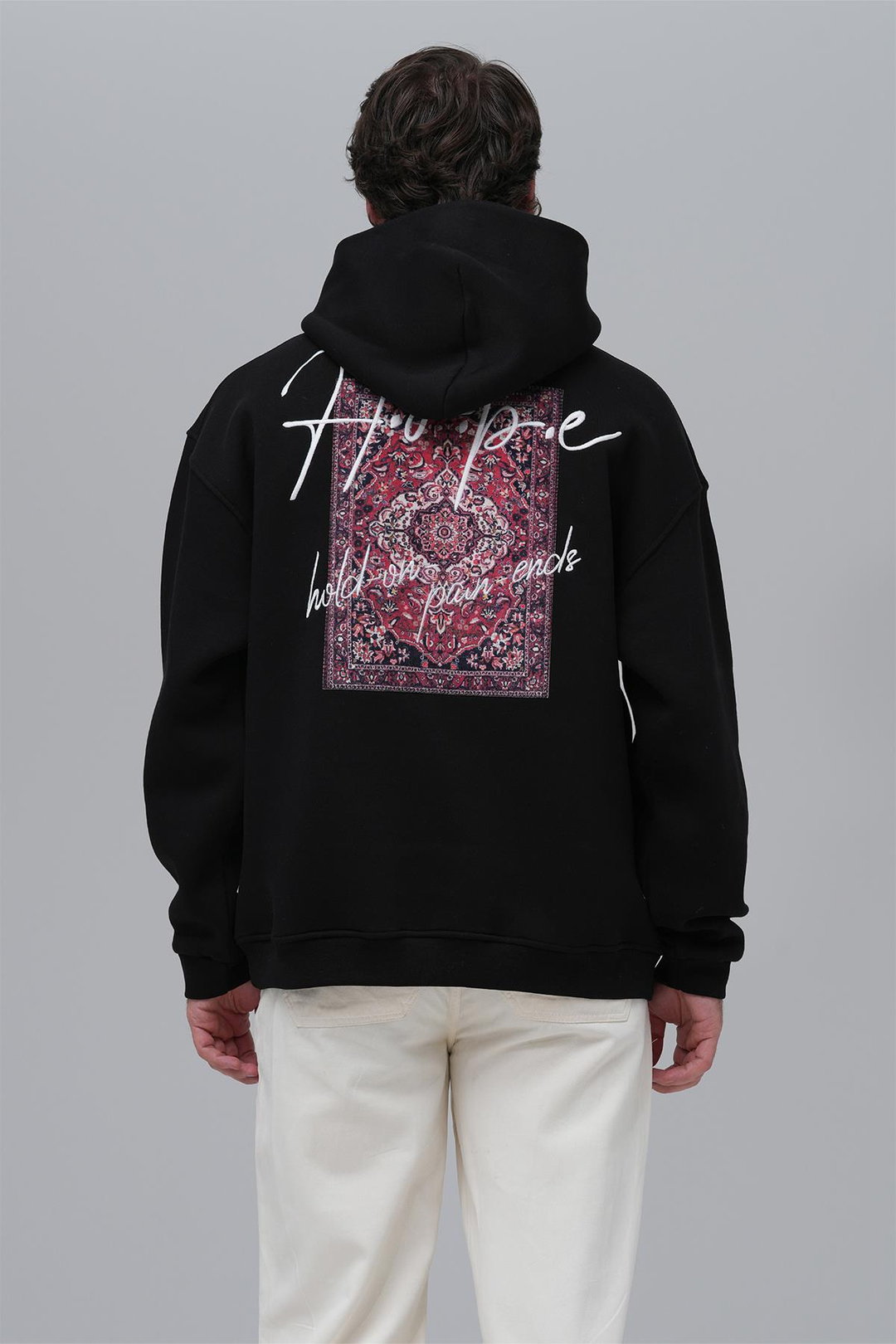 Hope Oversize Sweatshirt Erkek Siyah