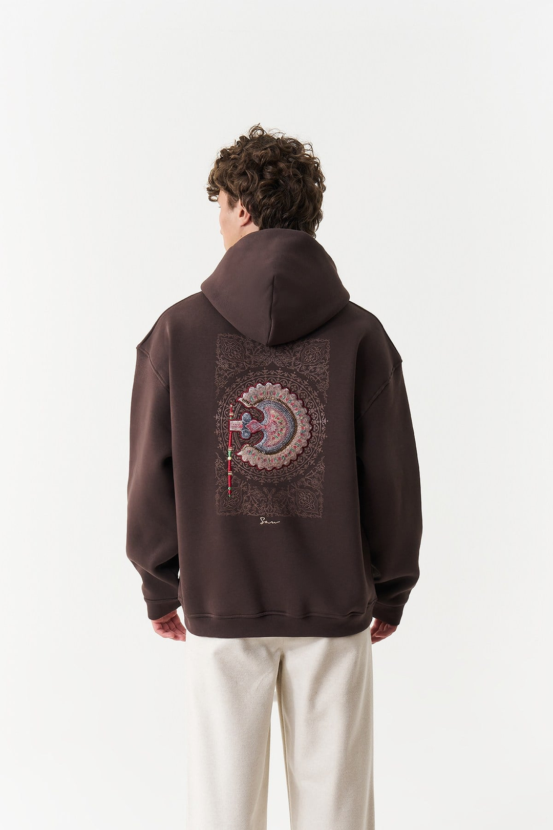 Imperial Relic Oversize Erkek Sweatshirt Kahverengi