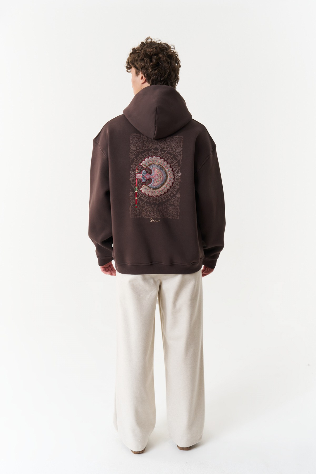 Imperial Relic Oversize Erkek Sweatshirt Kahverengi