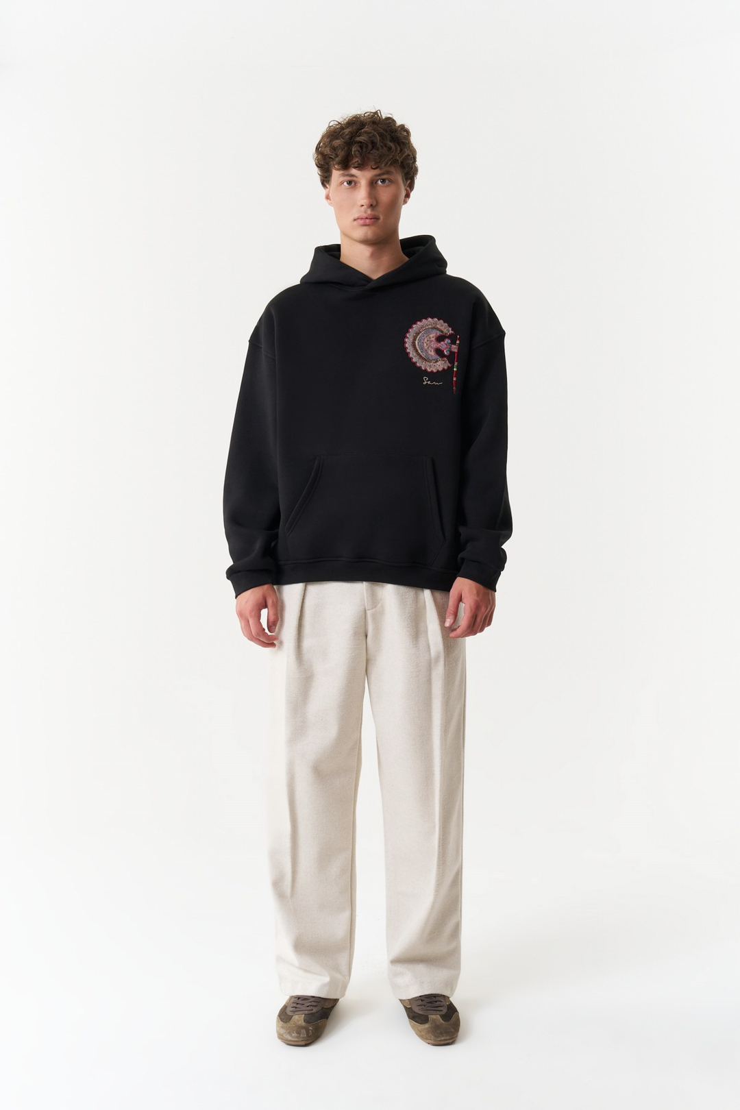 Imperial Relic Oversize Erkek Sweatshirt Siyah