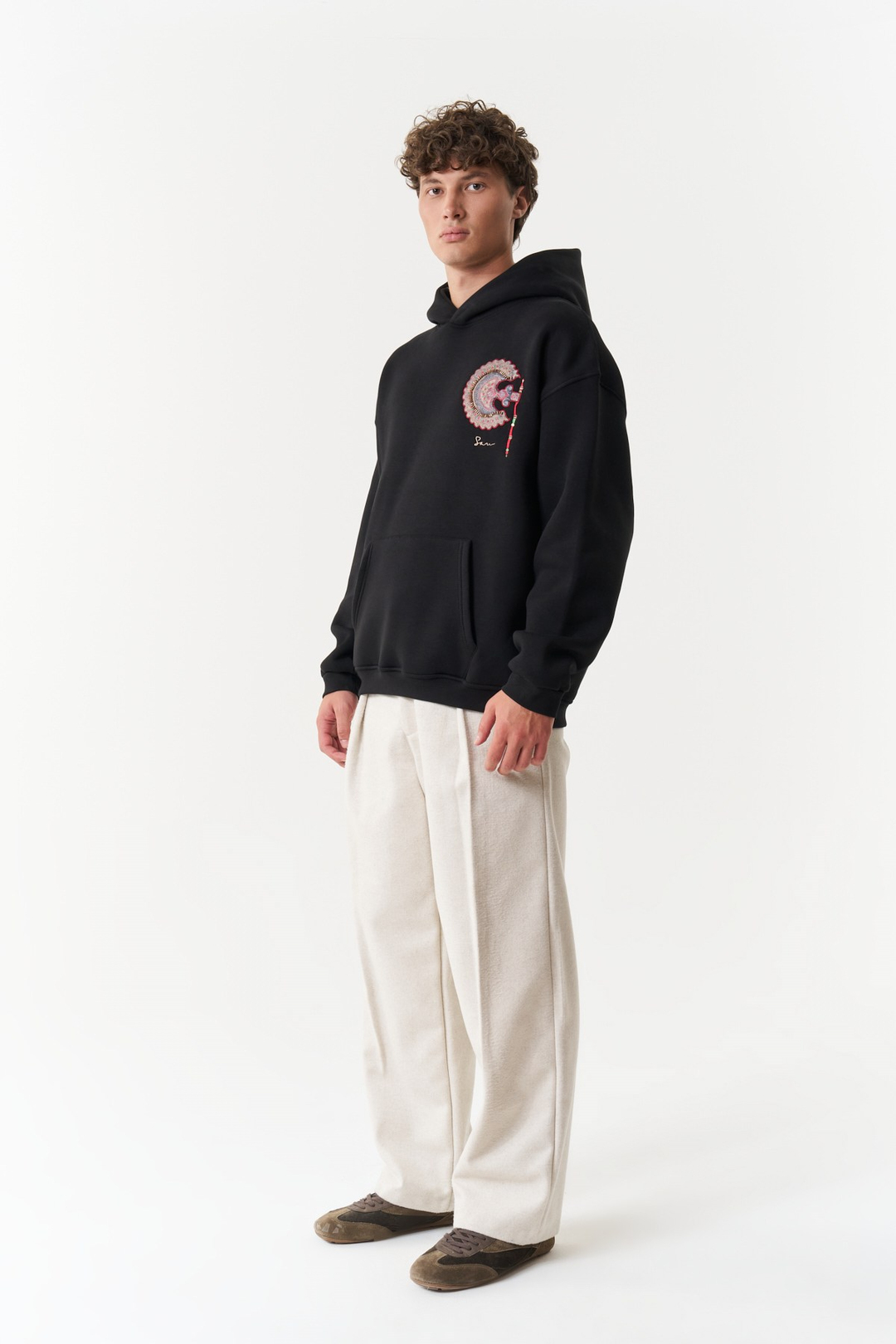 Imperial Relic Oversize Erkek Sweatshirt Siyah
