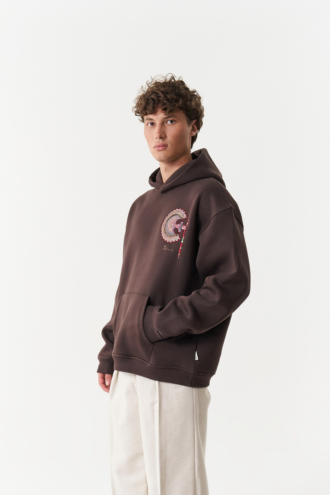 Imperial Relic Oversize Erkek Sweatshirt Kahverengi