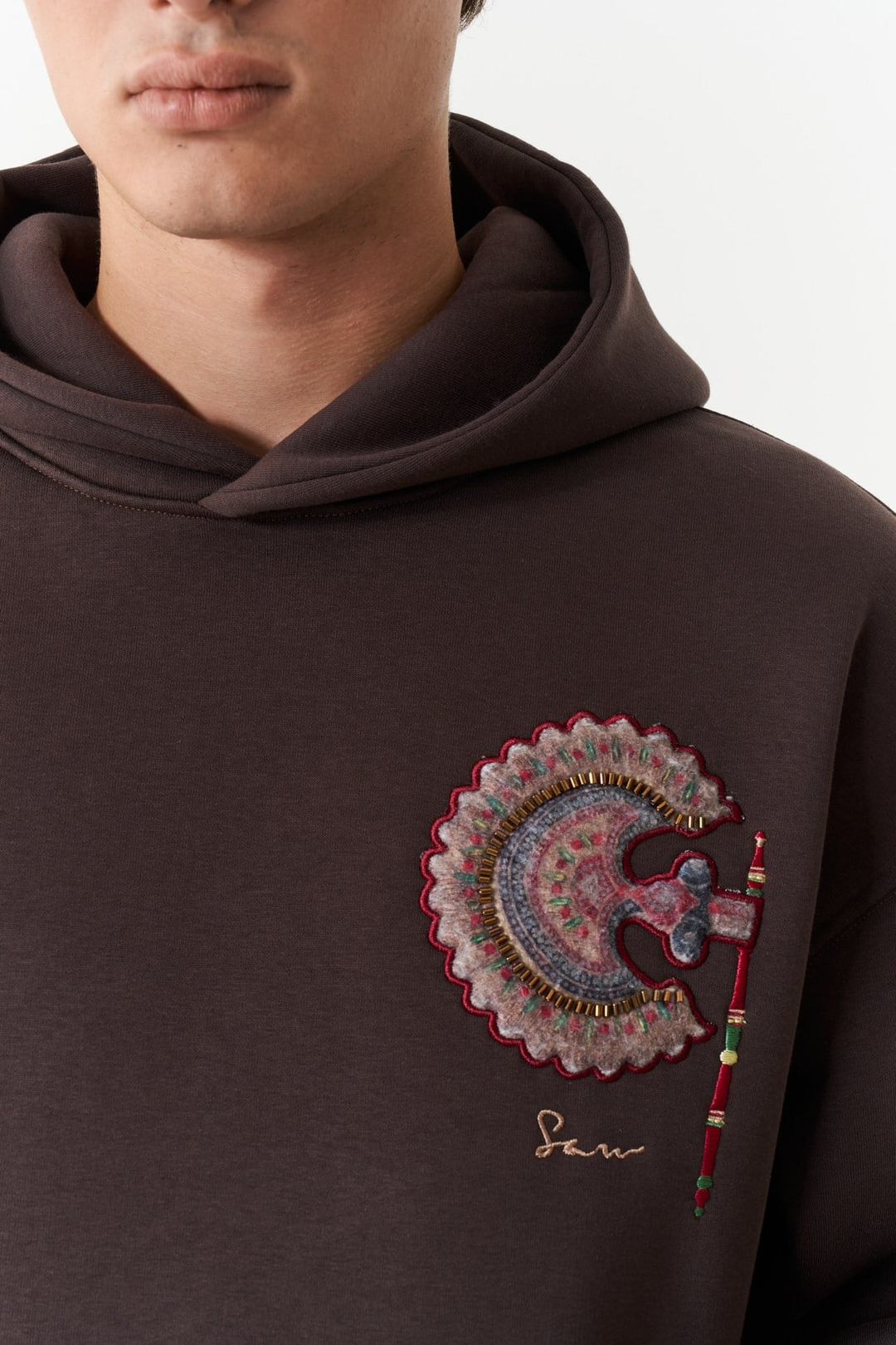 Imperial Relic Oversize Erkek Sweatshirt Kahverengi