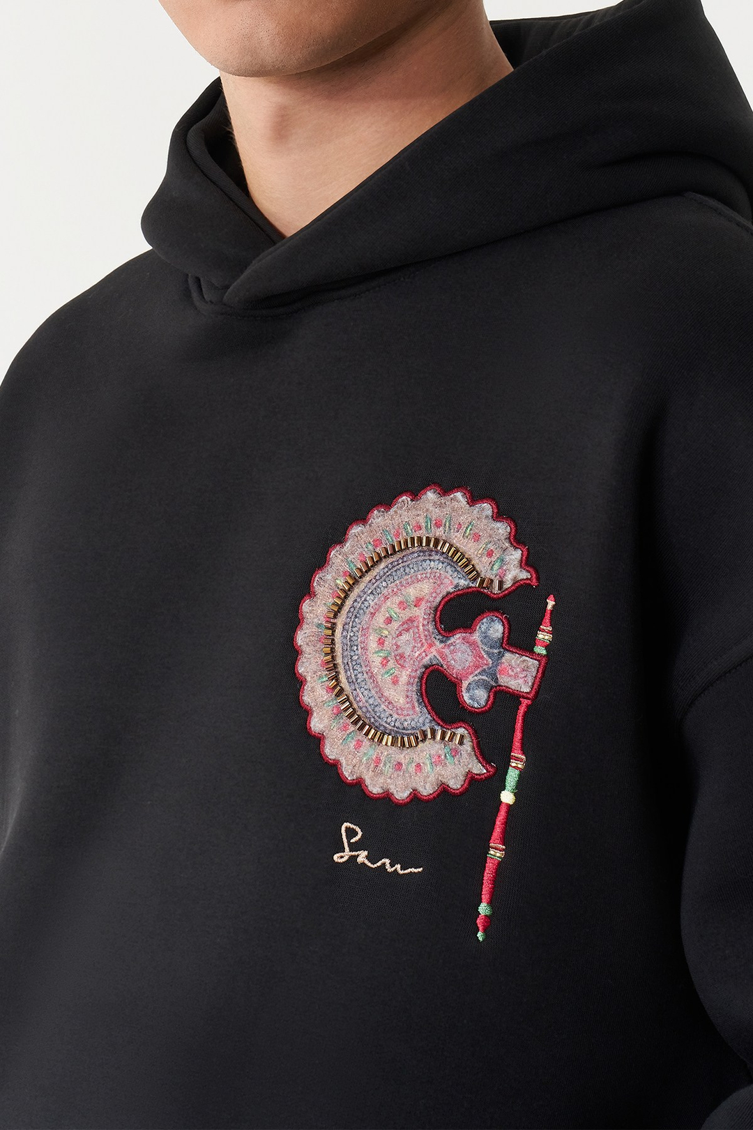 Imperial Relic Oversize Erkek Sweatshirt Siyah