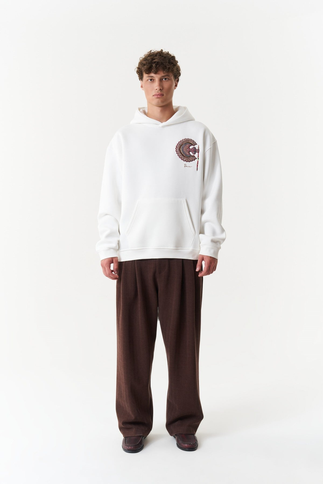Imperial Relic Oversize Erkek Sweatshirt Ekru
