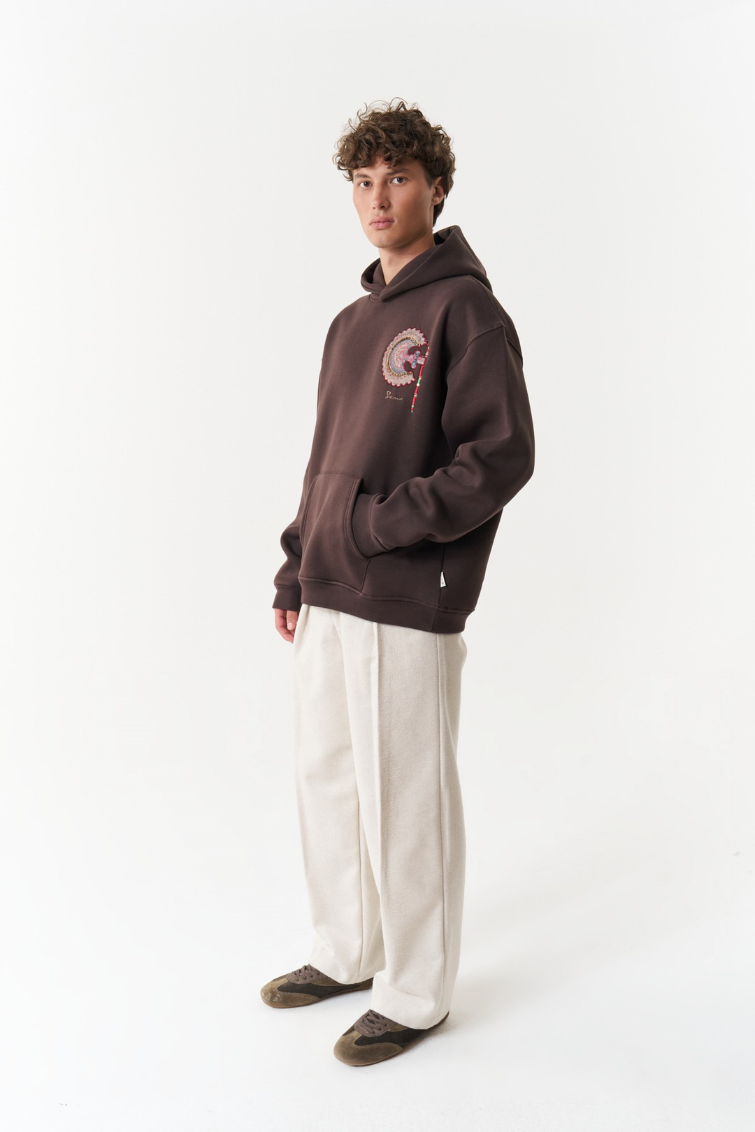 Imperial Relic Oversize Erkek Sweatshirt Kahverengi