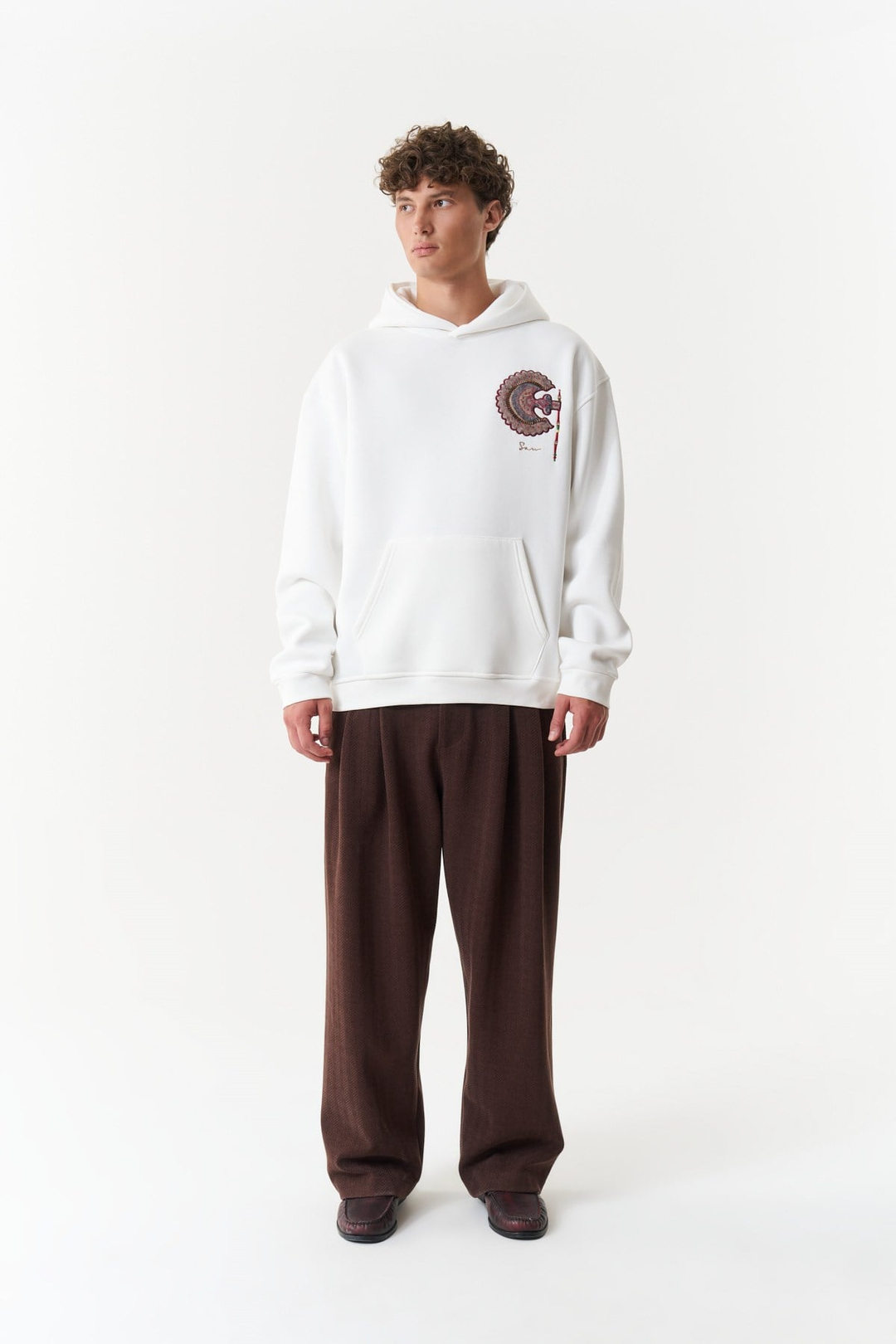 Imperial Relic Oversize Erkek Sweatshirt Ekru