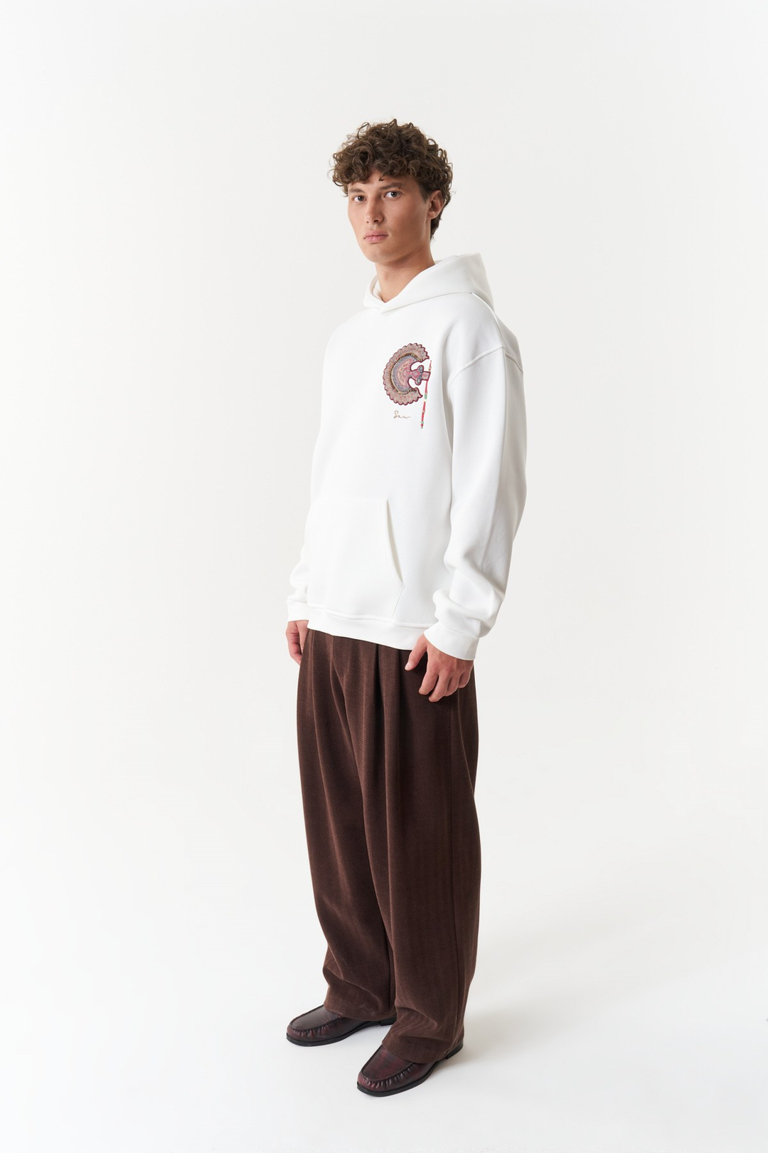 Imperial Relic Oversize Erkek Sweatshirt Ekru