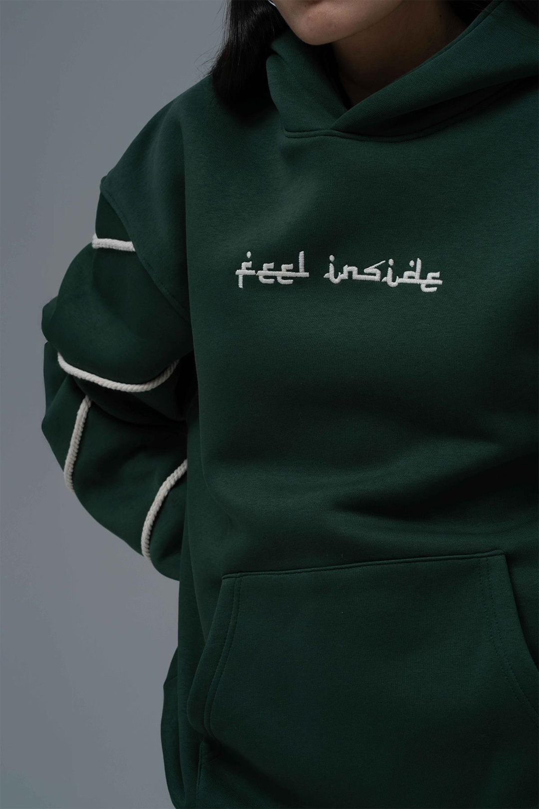 Inner Flow Oversize Sweatshirt Kadın Yeşil