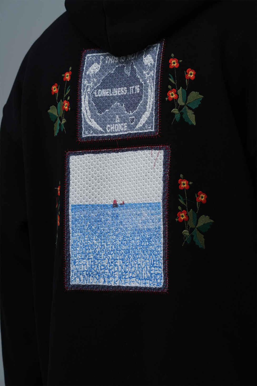 Loneliness Is a Choice Oversize Sweatshirt Erkek Siyah
