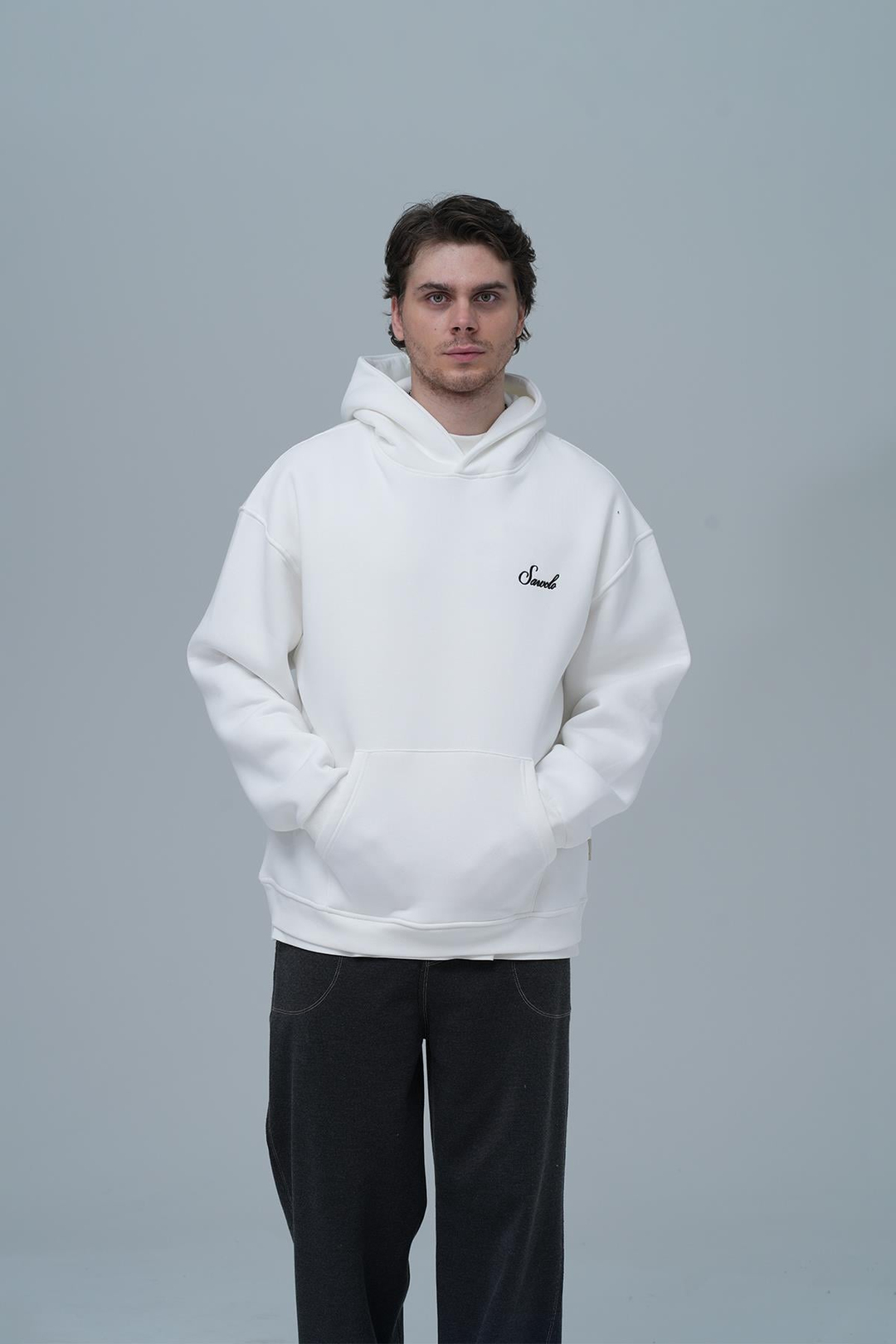 Loneliness Is a Choice Oversize Sweatshirt Erkek Taş
