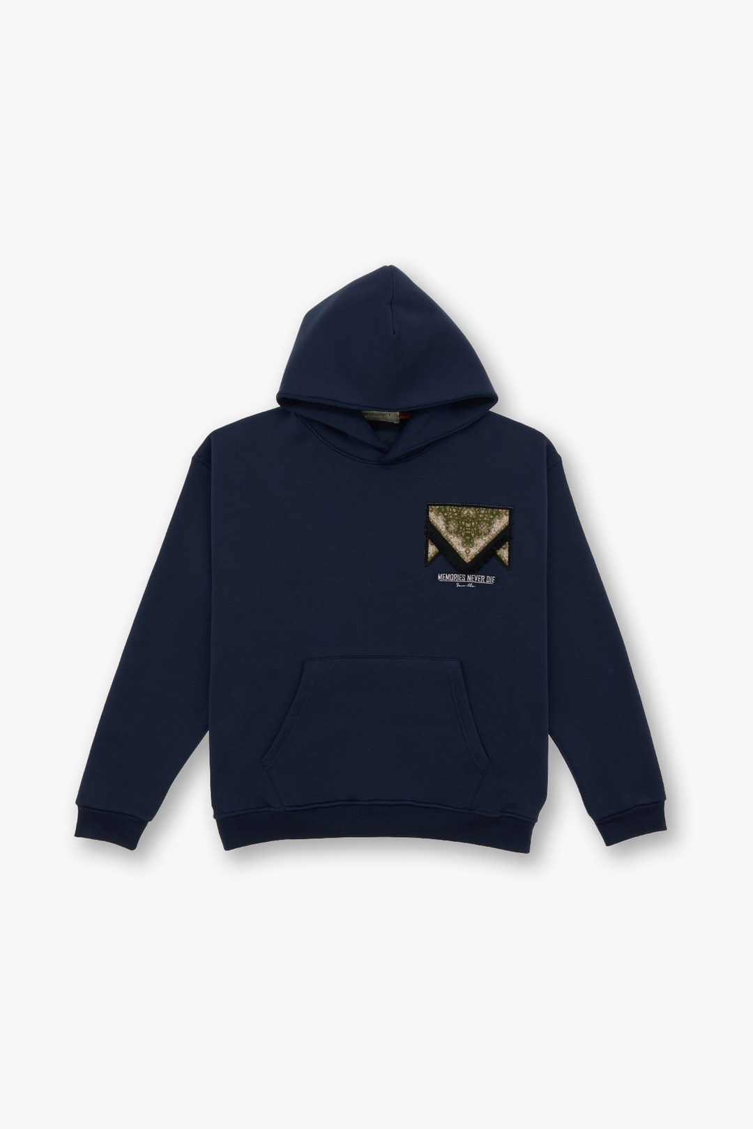 Memories Never Die Oversize Sweatshirt Erkek İndigo