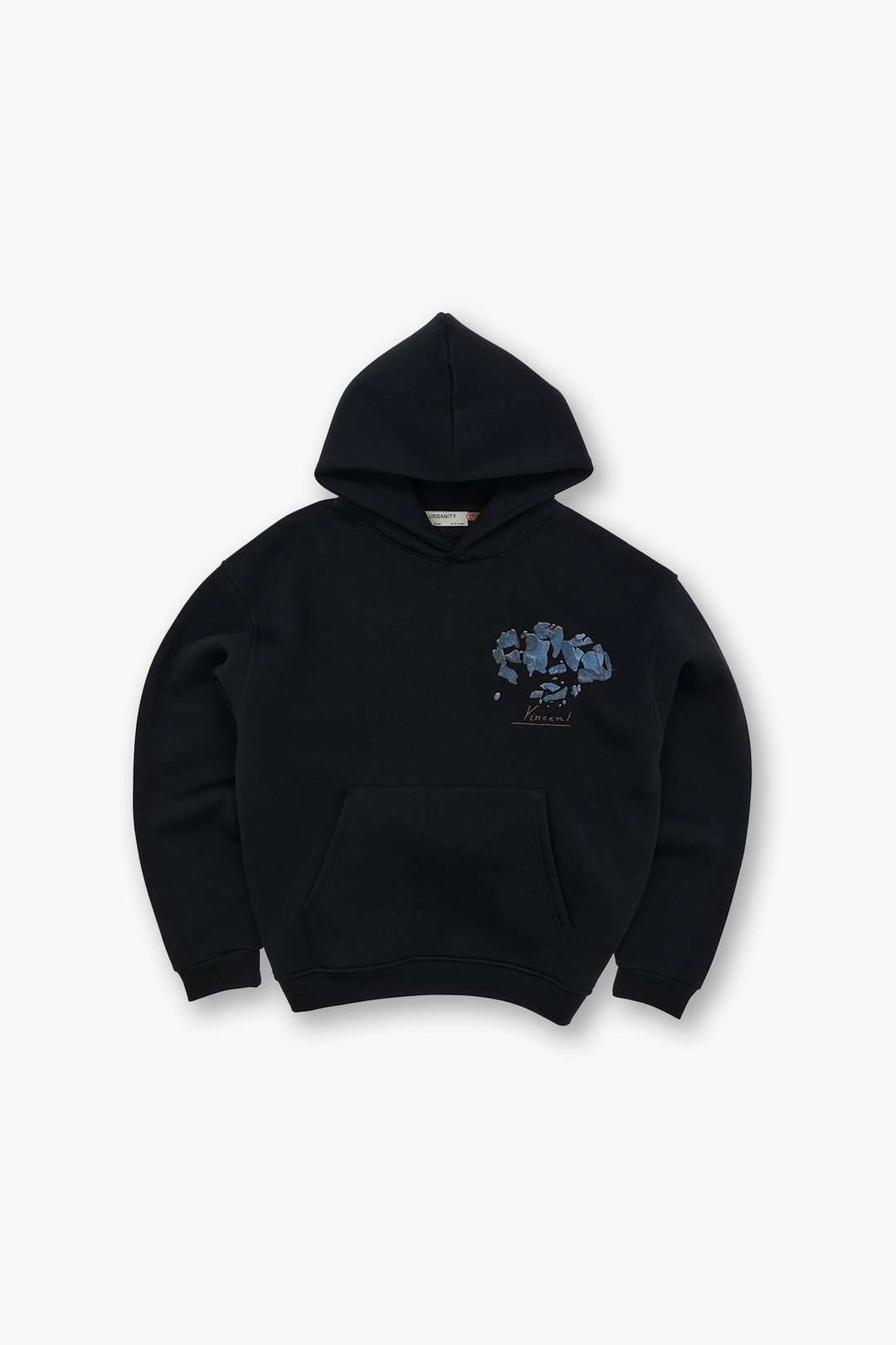 Mosaic Portrait Oversize Sweatshirt Kadın Siyah