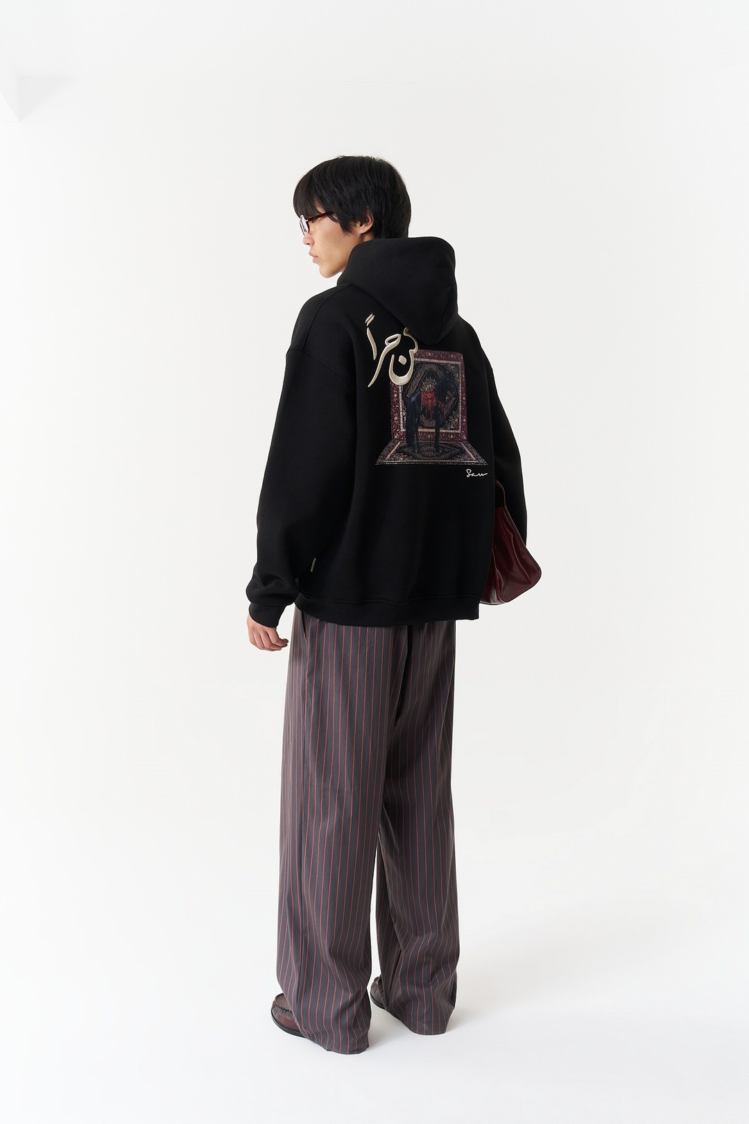 Noble Steed Oversize Erkek Sweatshirt Siyah