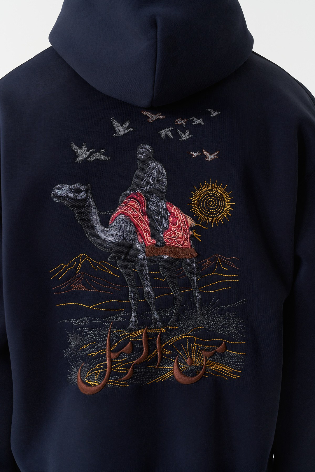 Nomadic Horizon Oversize Erkek Sweatshirt Lacivert