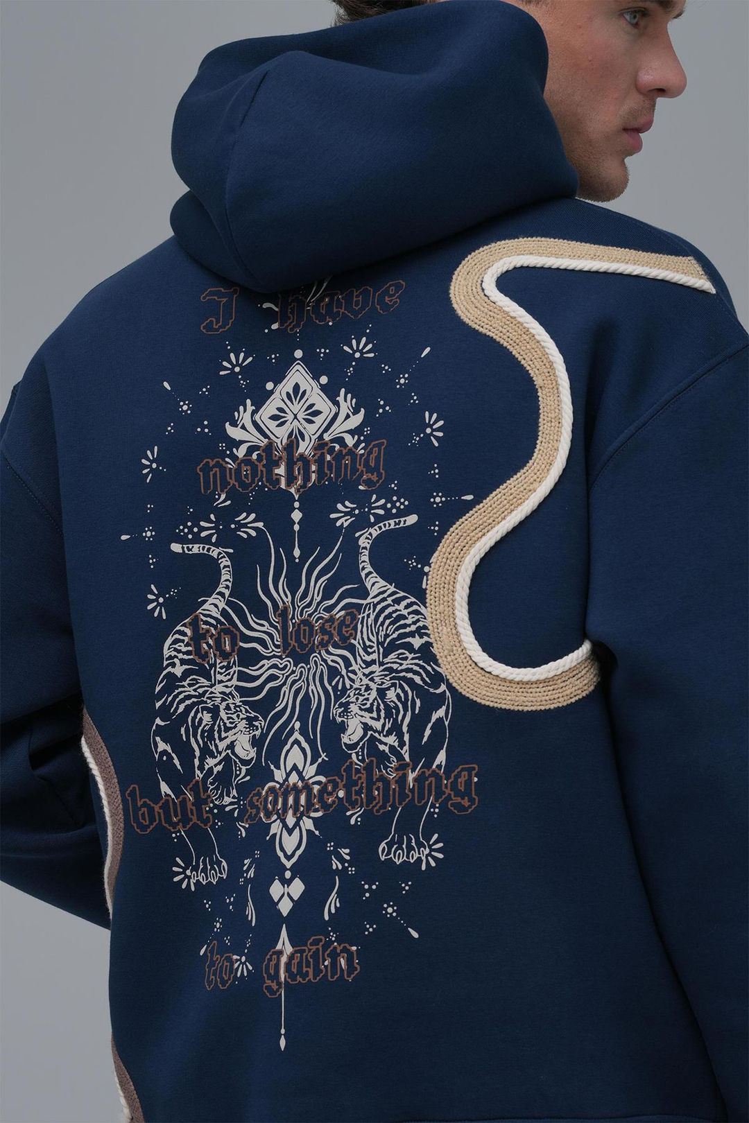 Nothing to Lose Oversize Sweatshirt Erkek İndigo