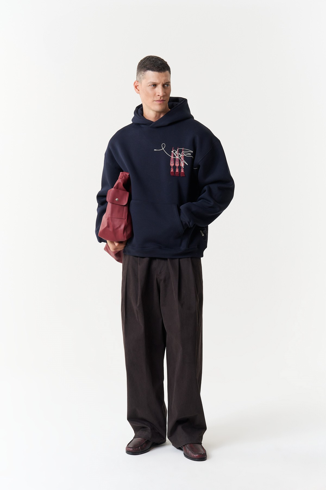 Oriental Legacy Oversize Erkek Sweatshirt Lacivert