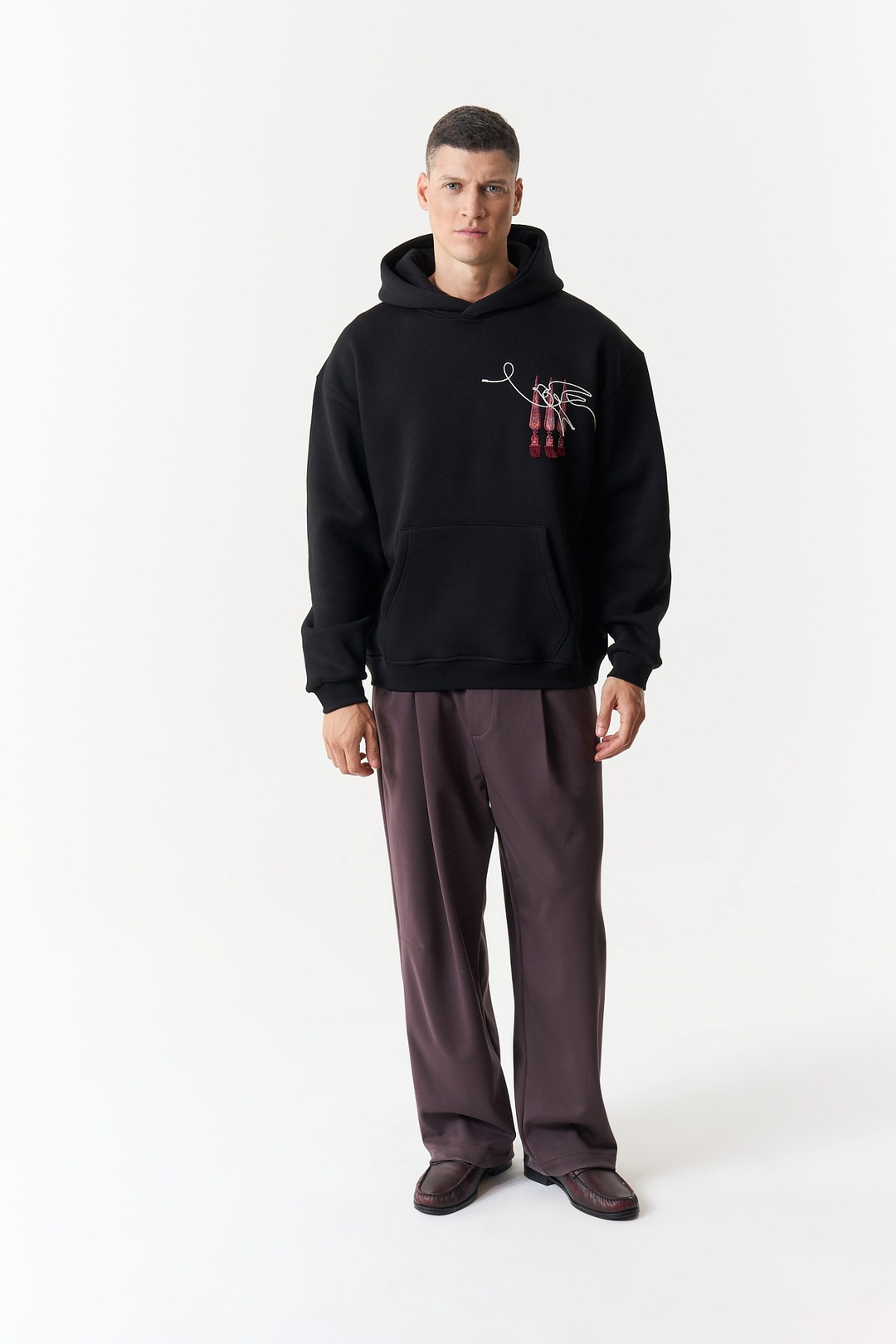 Oriental Legacy Oversize Erkek Sweatshirt Siyah