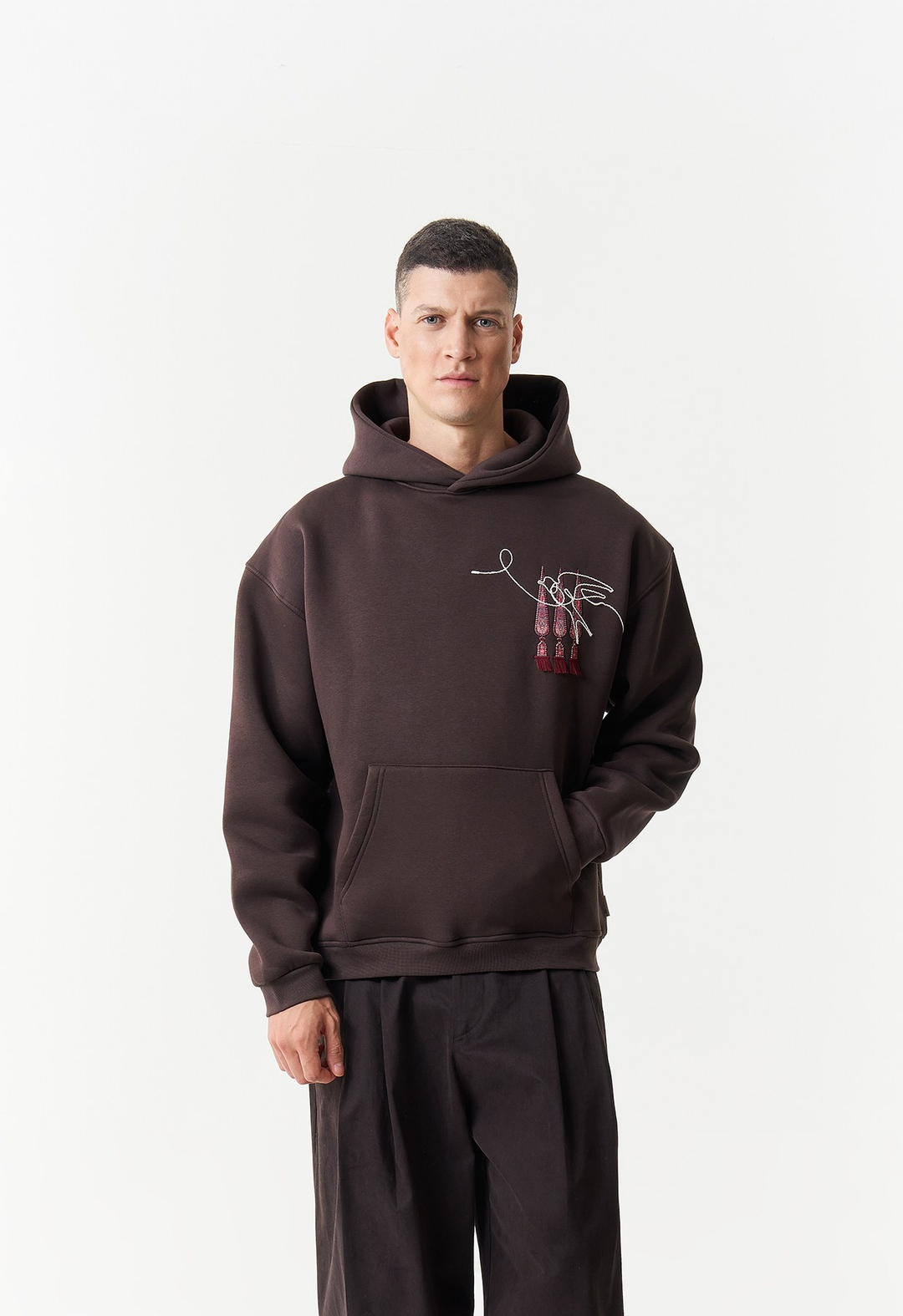 Oriental Legacy Oversize Erkek Sweatshirt Kahverengi