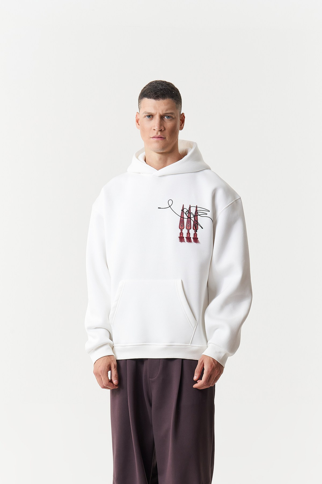 Oriental Legacy Oversize Erkek Sweatshirt Ekru