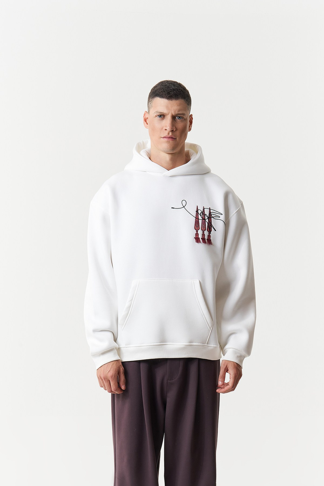 Oriental Legacy Oversize Erkek Sweatshirt Ekru