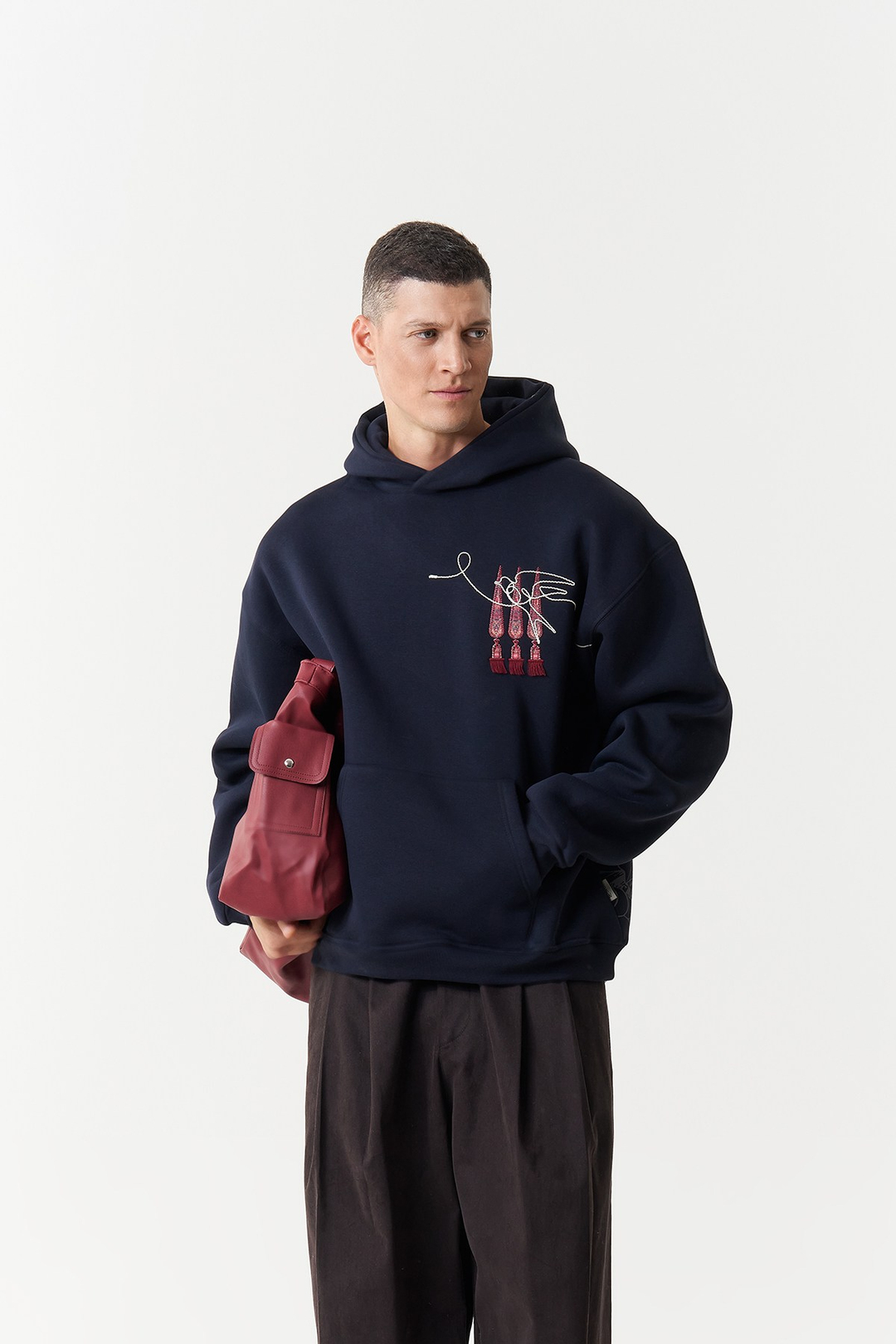 Oriental Legacy Oversize Erkek Sweatshirt Lacivert