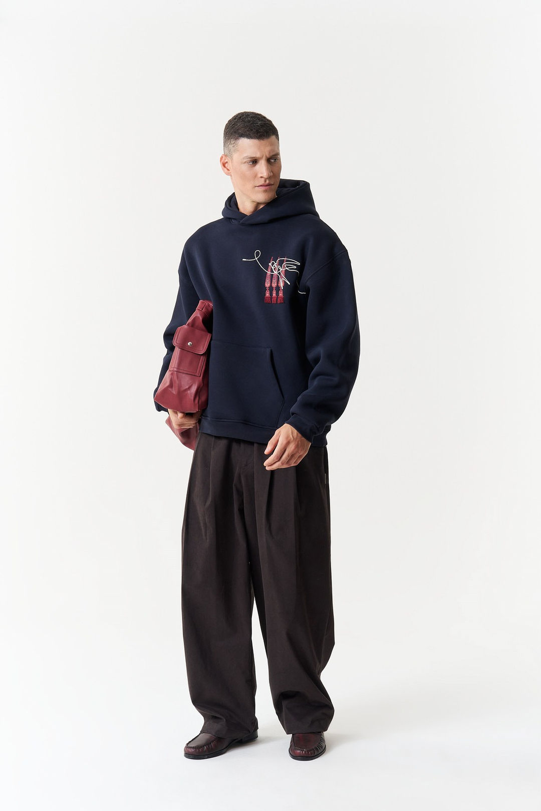 Oriental Legacy Oversize Erkek Sweatshirt Lacivert