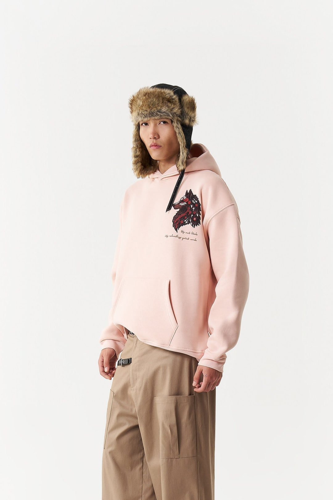 Relentless Instinct Oversize Erkek Sweatshirt Pembe
