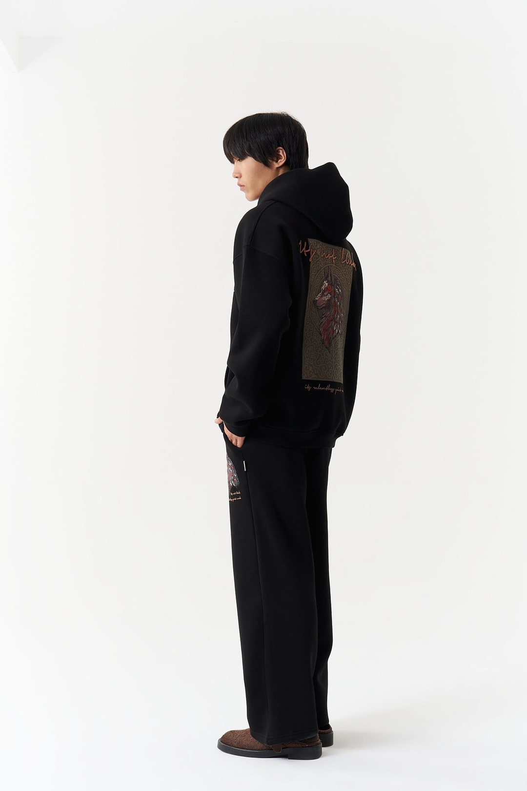 Relentless Instinct Oversize Erkek Sweatshirt Siyah