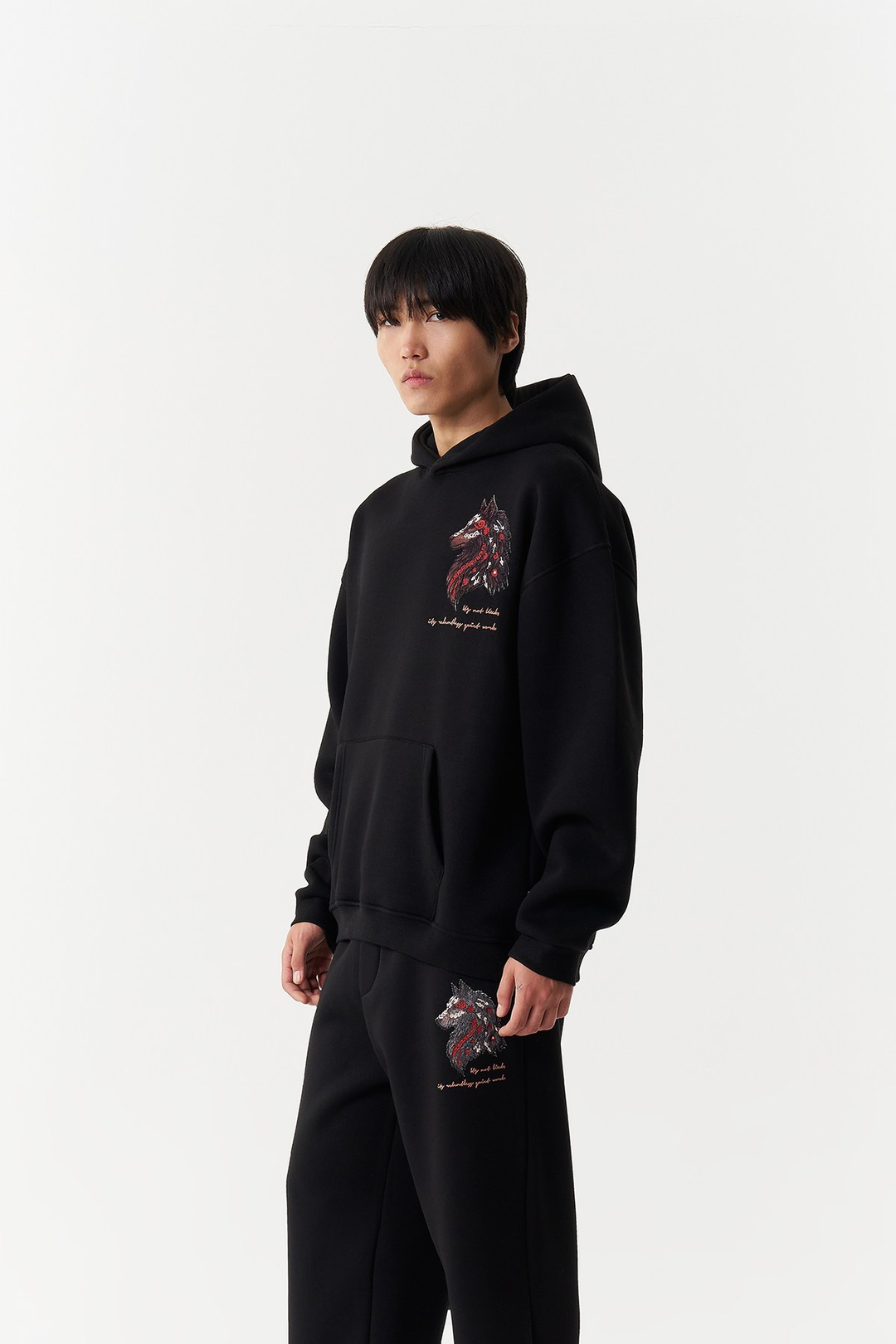 Relentless Instinct Oversize Erkek Sweatshirt Siyah