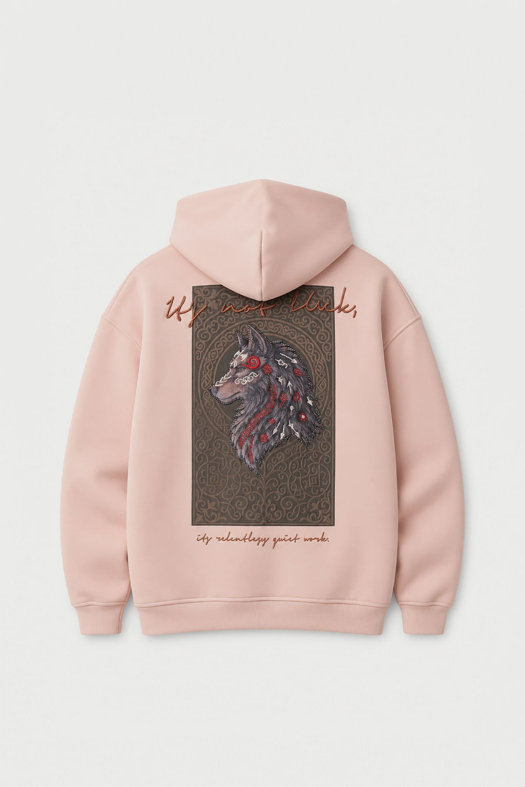 Relentless Instinct Oversize Erkek Sweatshirt Pembe