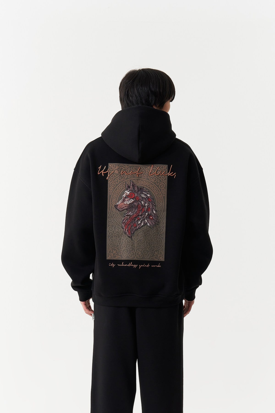 Relentless Instinct Oversize Erkek Sweatshirt Siyah