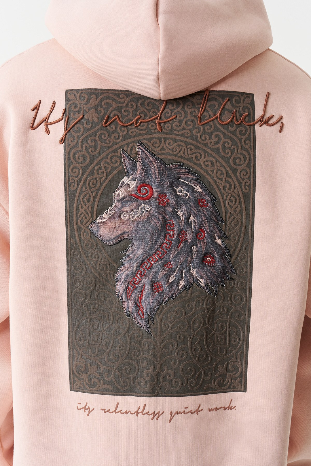 Relentless Instinct Oversize Erkek Sweatshirt Pembe