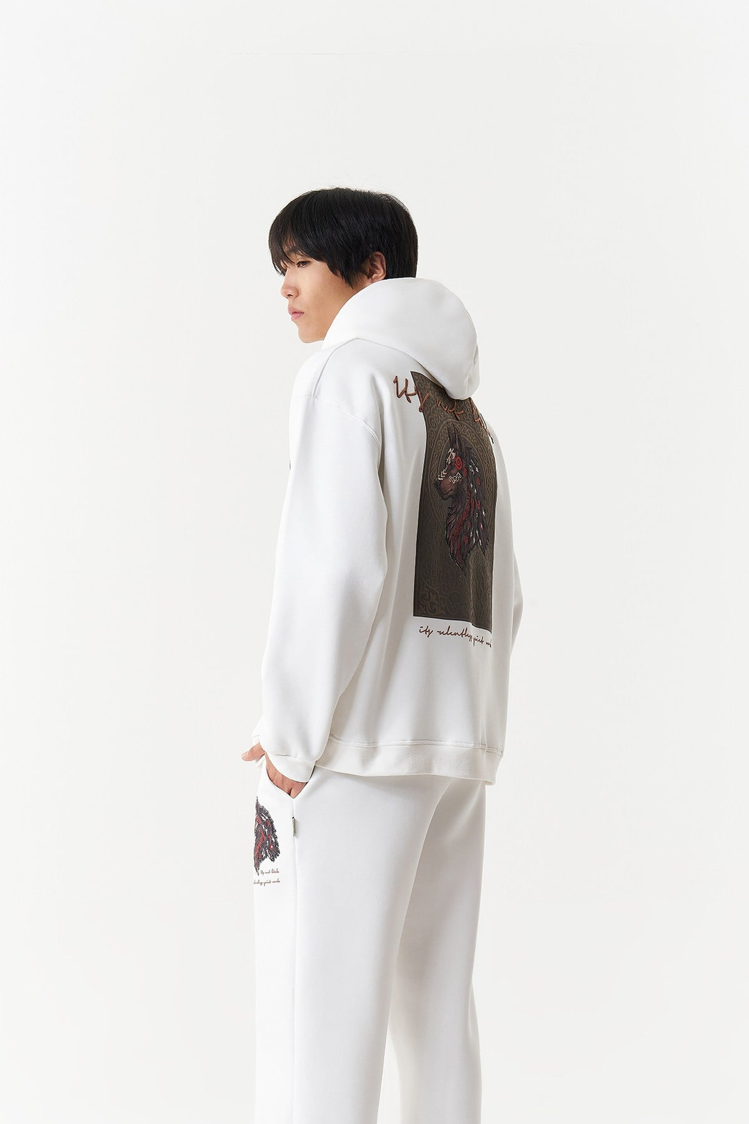 Relentless Instinct Oversize Erkek Sweatshirt Ekru