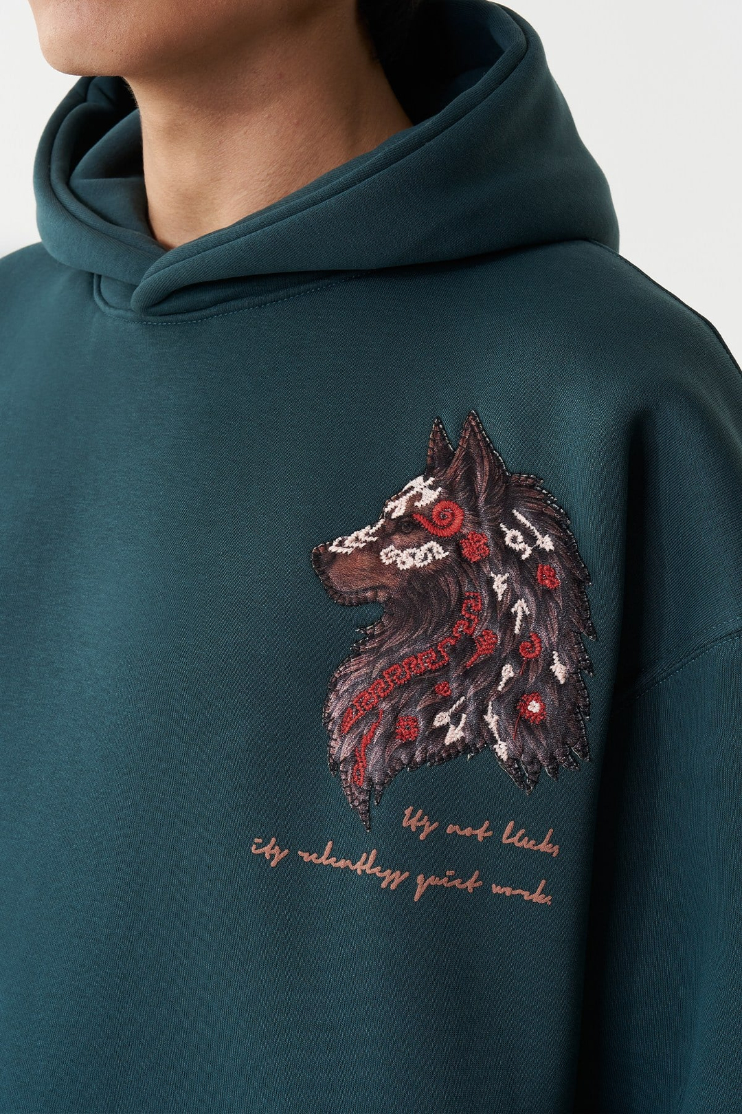 Relentless Instinct Oversize Erkek Sweatshirt Forest Yeşili