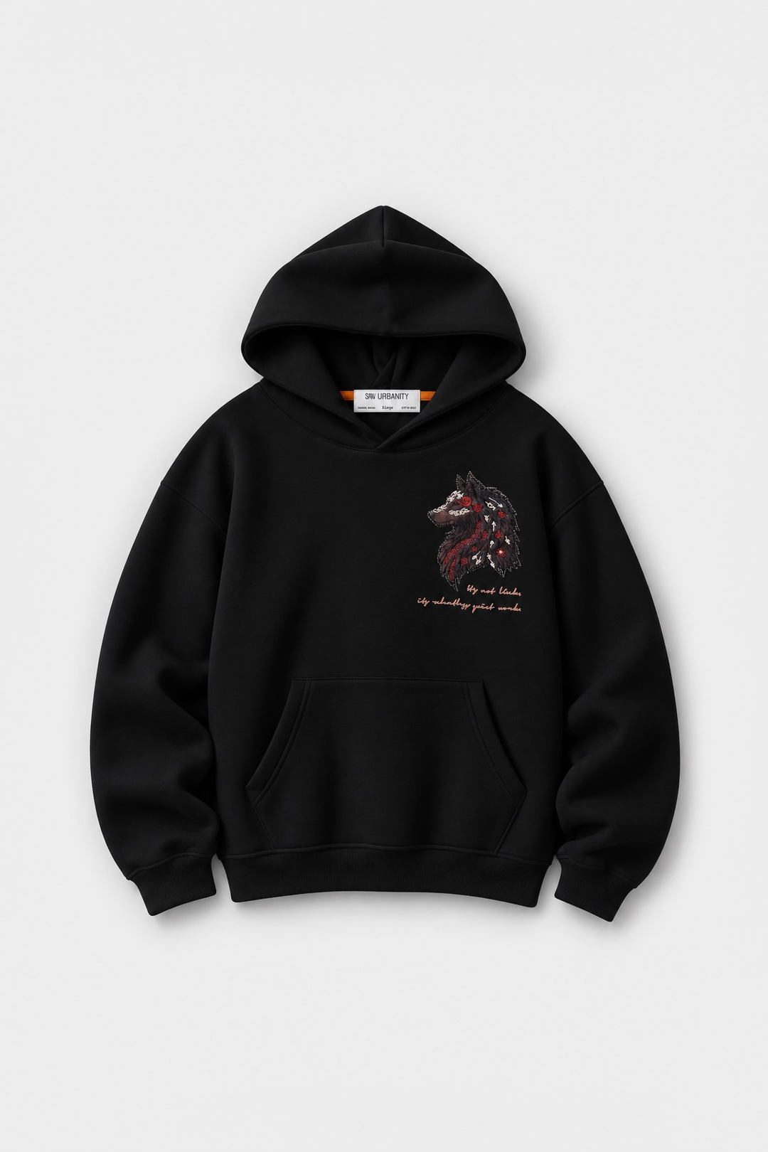Relentless Instinct Oversize Erkek Sweatshirt Siyah