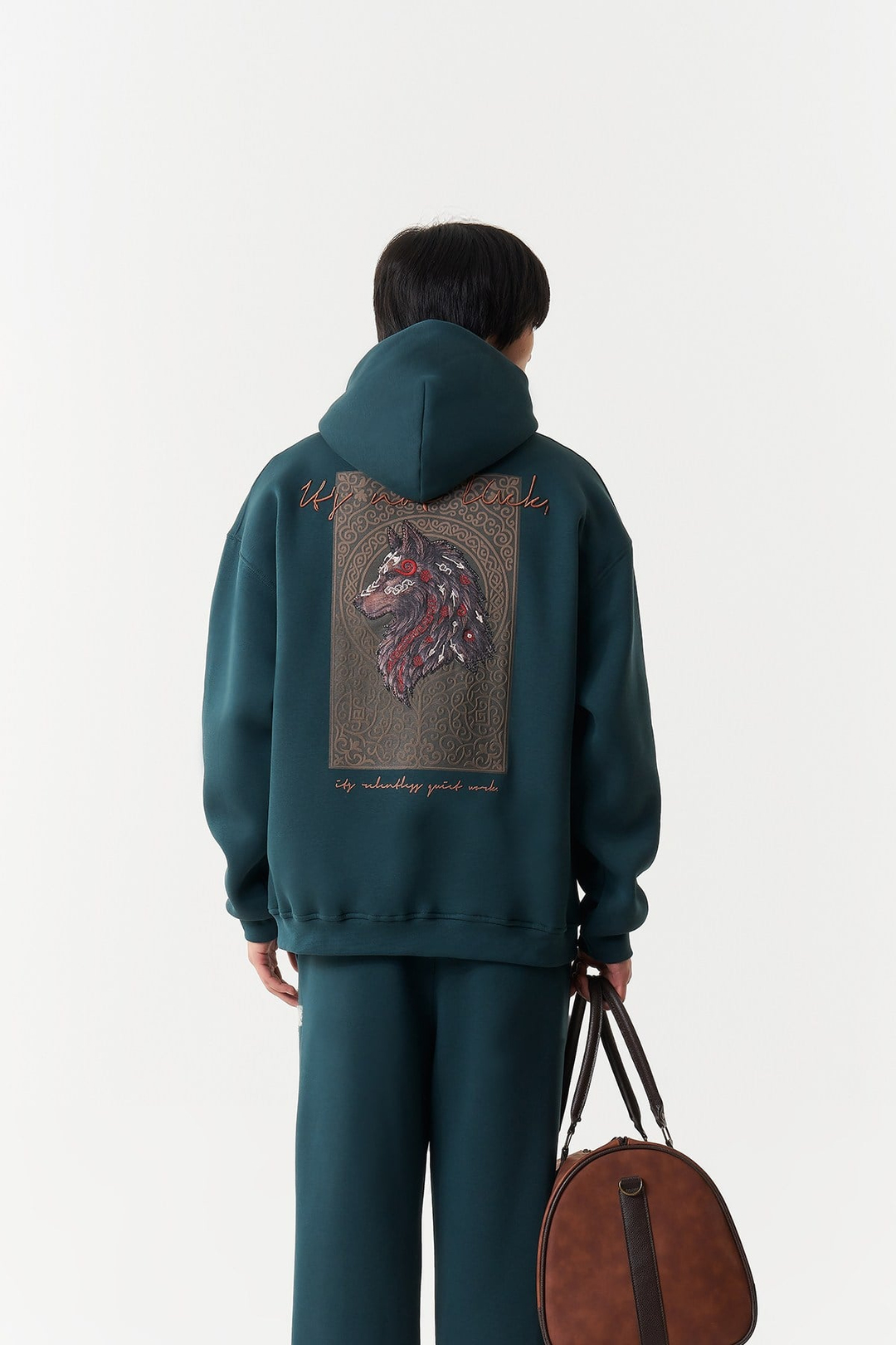 Relentless Instinct Oversize Erkek Sweatshirt Forest Yeşili