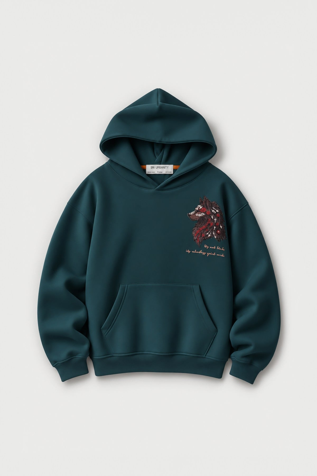 Relentless Instinct Oversize Erkek Sweatshirt Forest Yeşili