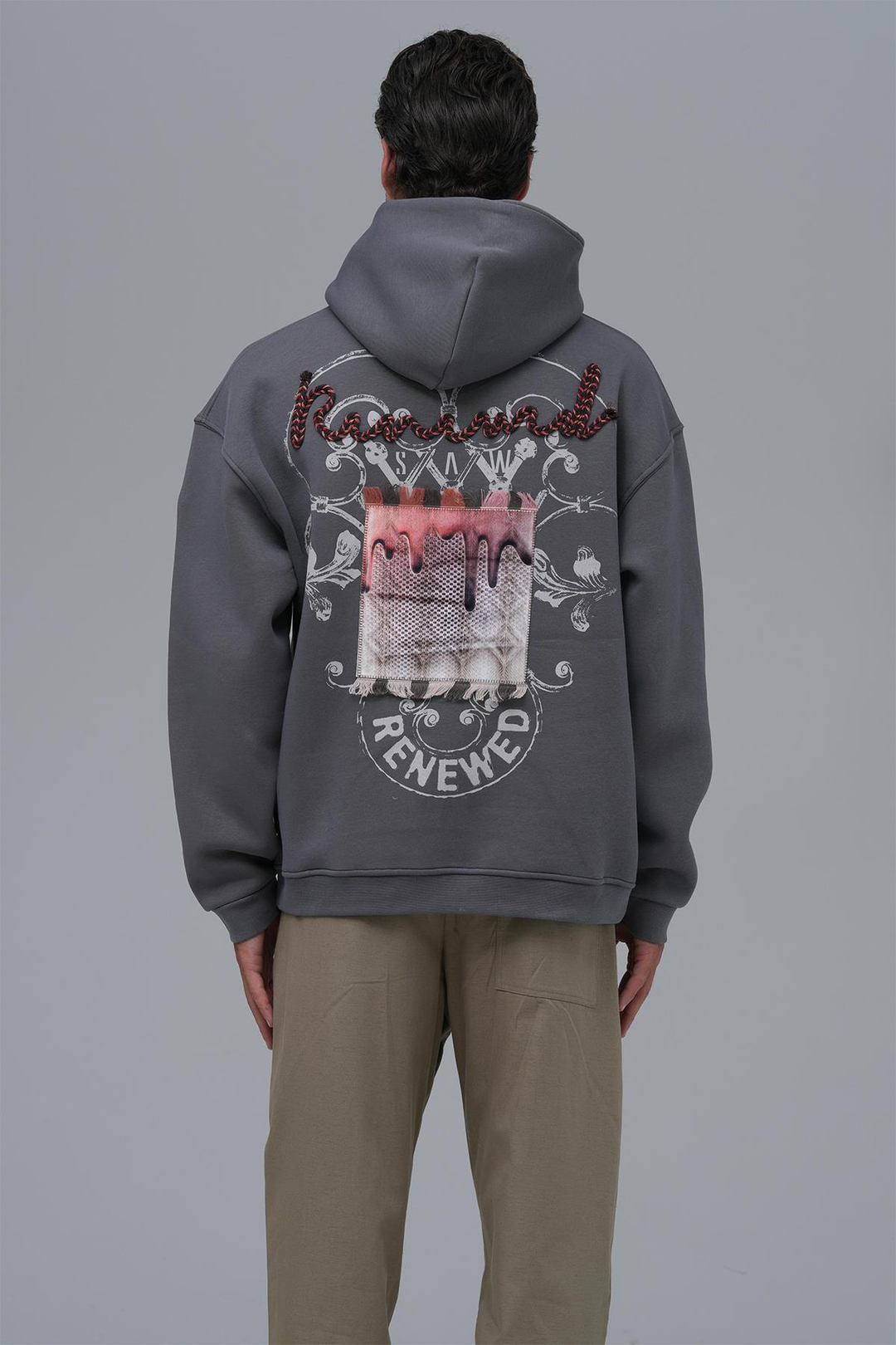 Renewed Flow Oversize Sweatshirt Erkek Füme