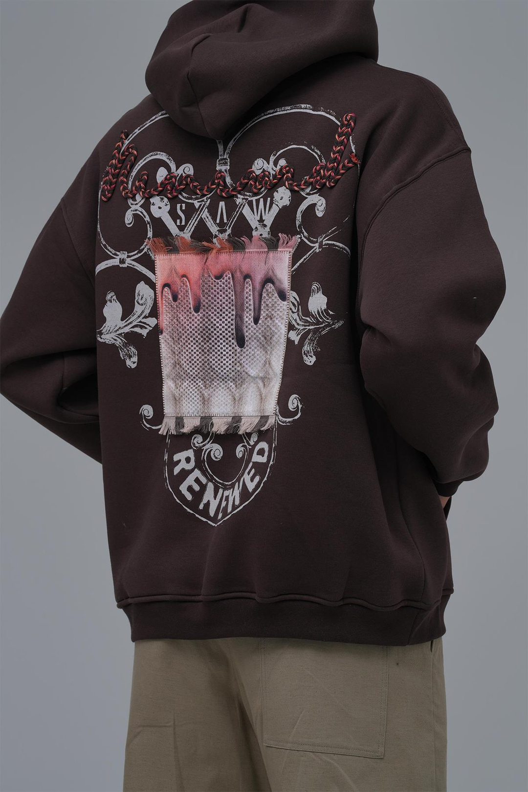 Renewed Flow Oversize Sweatshirt Erkek Kahverengi