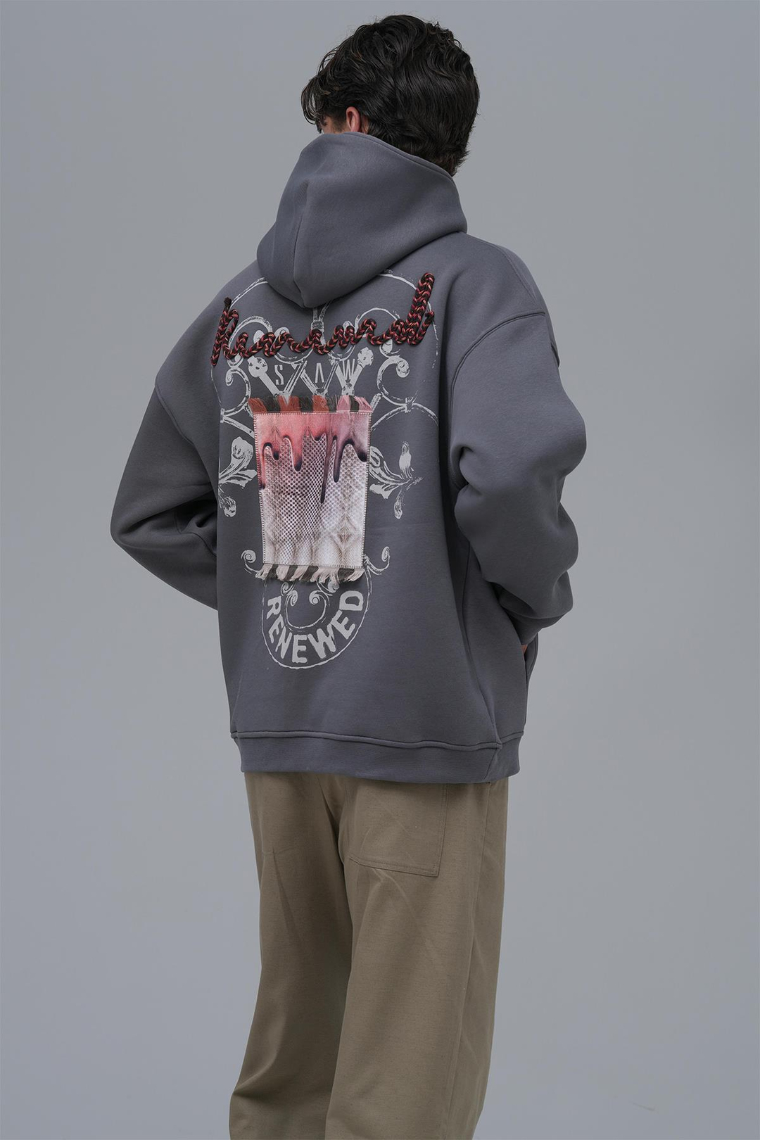 Renewed Flow Oversize Sweatshirt Erkek Füme