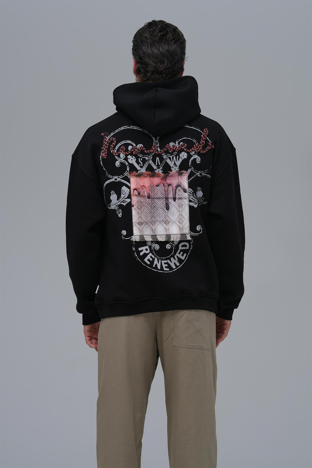 Renewed Flow Oversize Sweatshirt Erkek Siyah