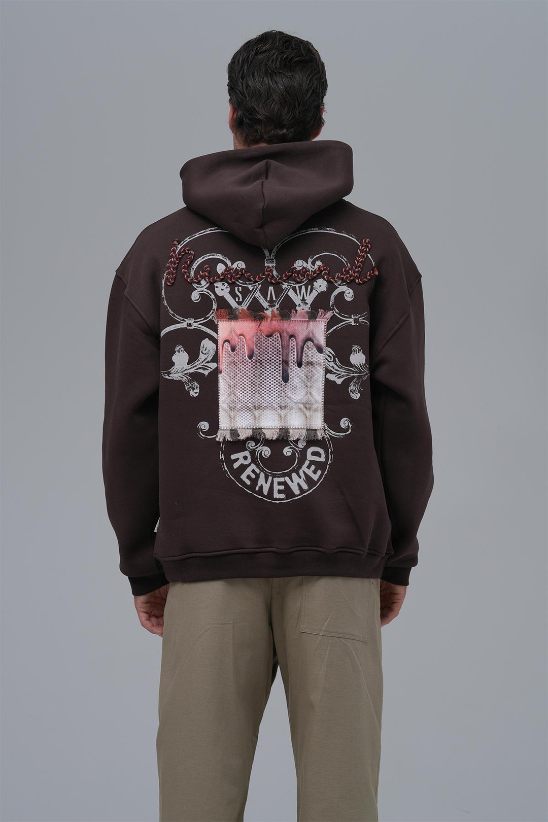 Renewed Flow Oversize Sweatshirt Erkek Kahverengi