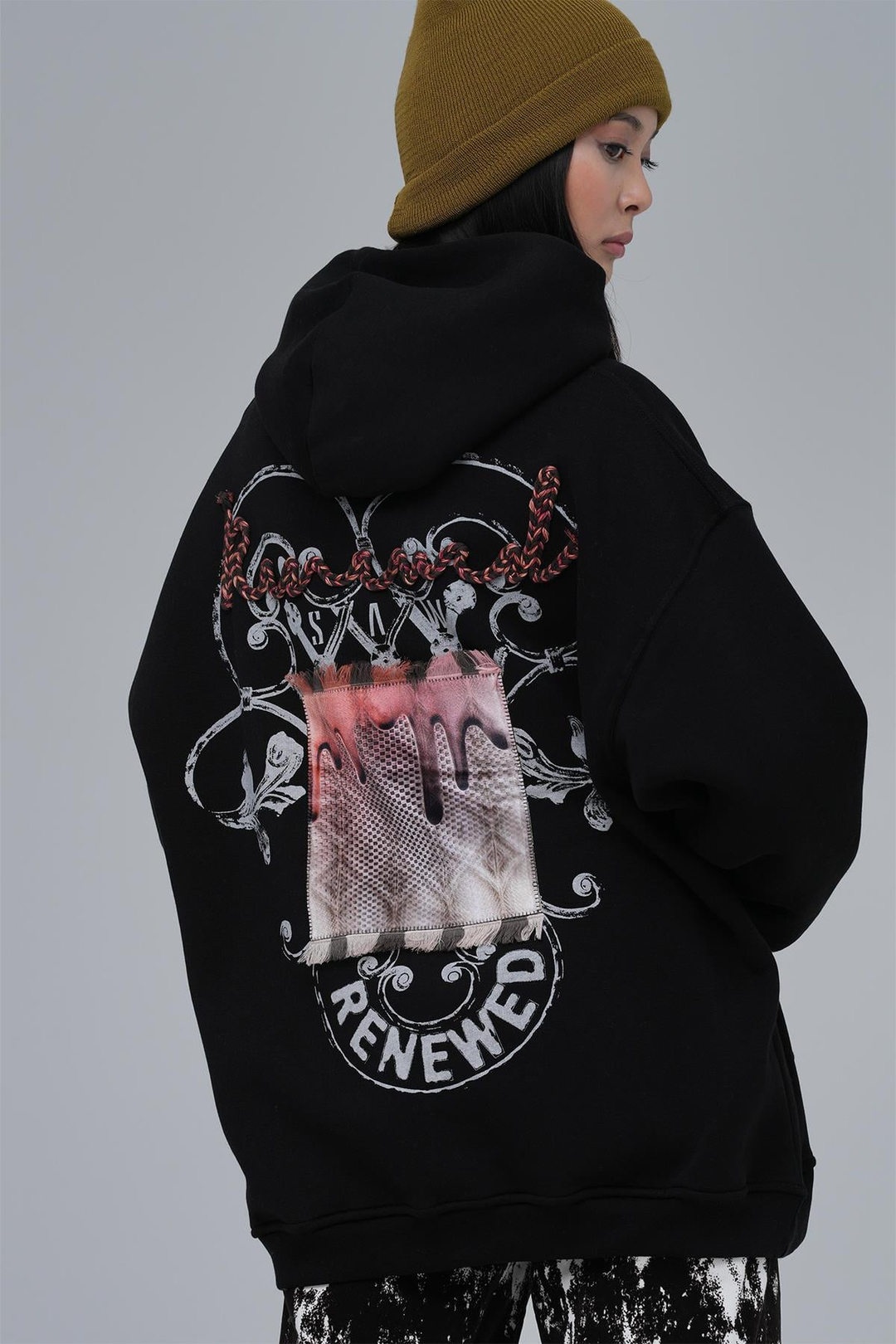 Renewed Flow Oversize Sweatshirt Kadın Siyah