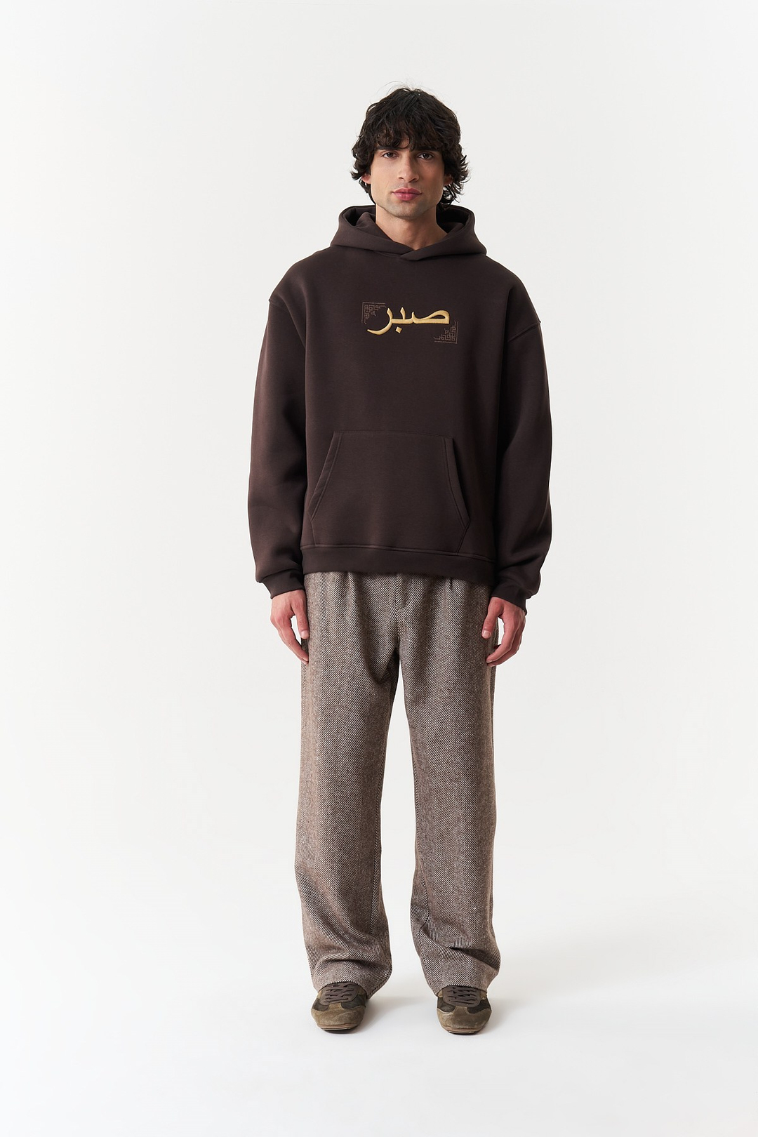 Sabr Heritage Oversize Erkek Sweatshirt Kahverengi