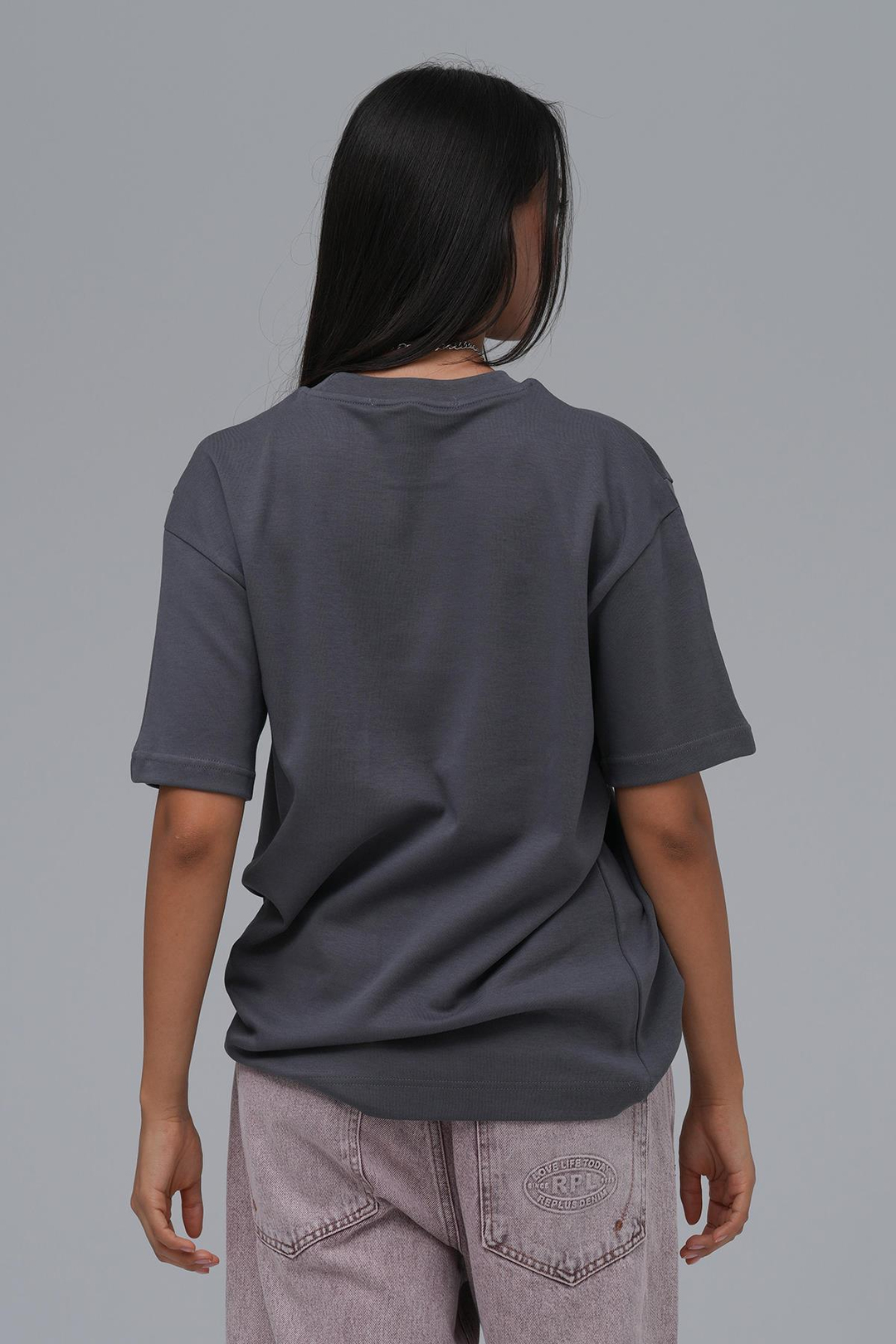 SAW Club Basic Regular Fit Tişört Kadın Füme