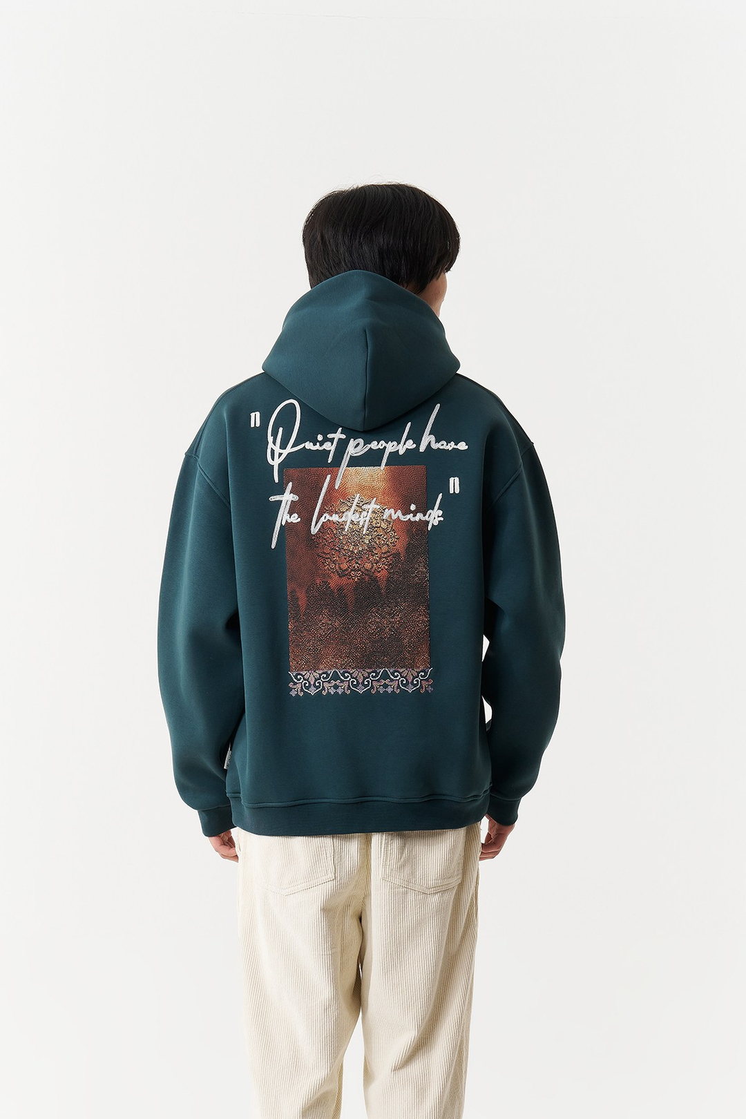 Silent Intensity Oversize Erkek Sweatshirt Yeşil