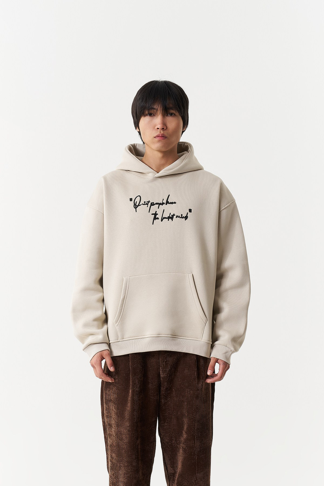 Silent Intensity Oversize Erkek Sweatshirt Stone