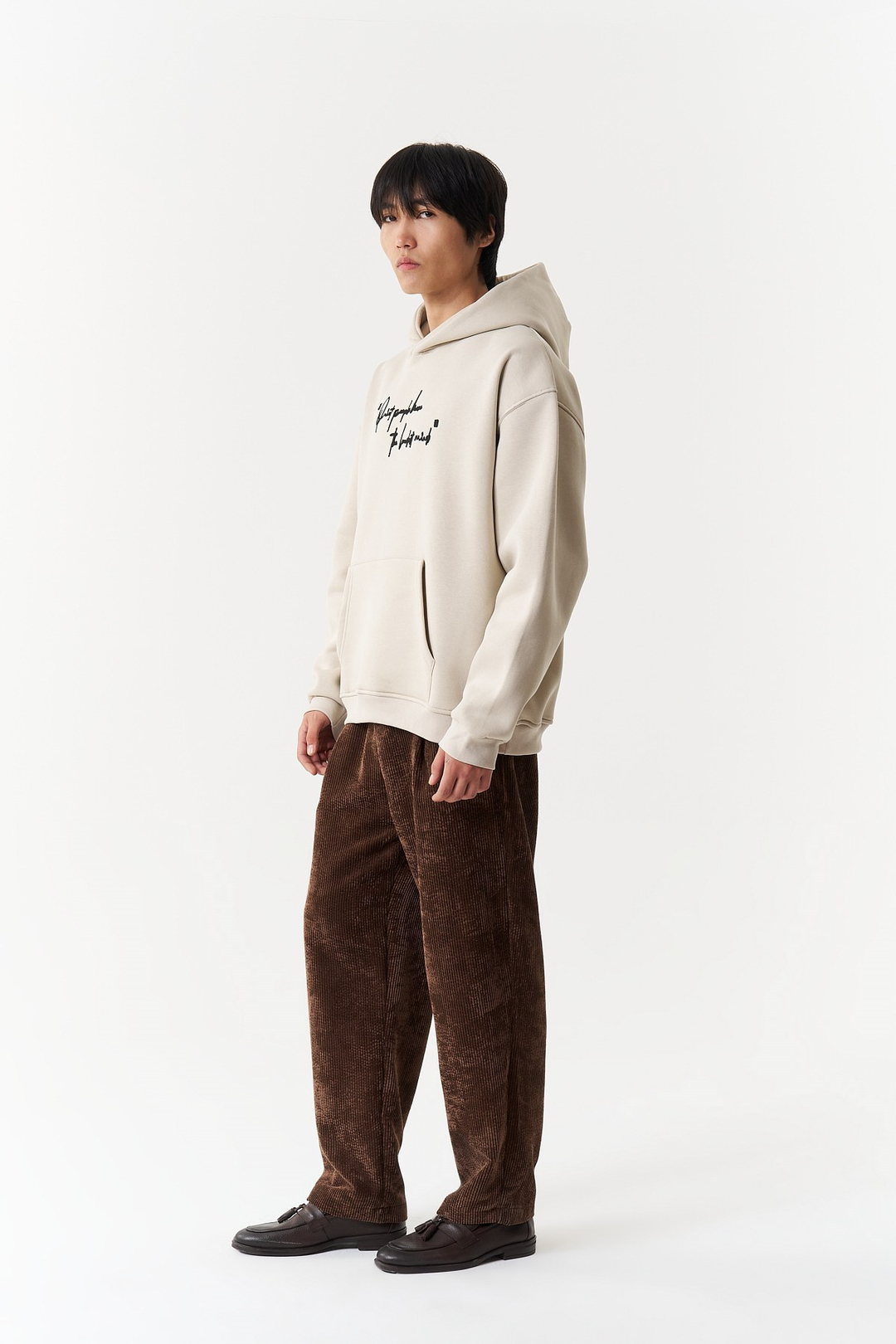 Silent Intensity Oversize Erkek Sweatshirt Stone