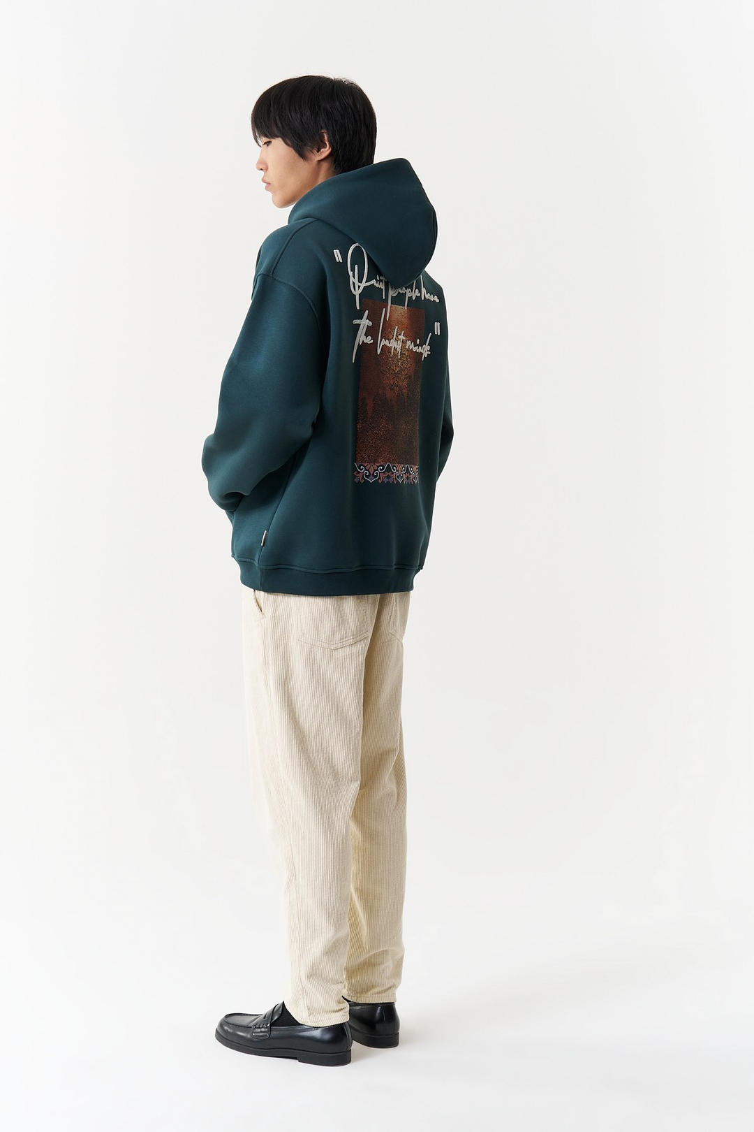 Silent Intensity Oversize Erkek Sweatshirt Yeşil